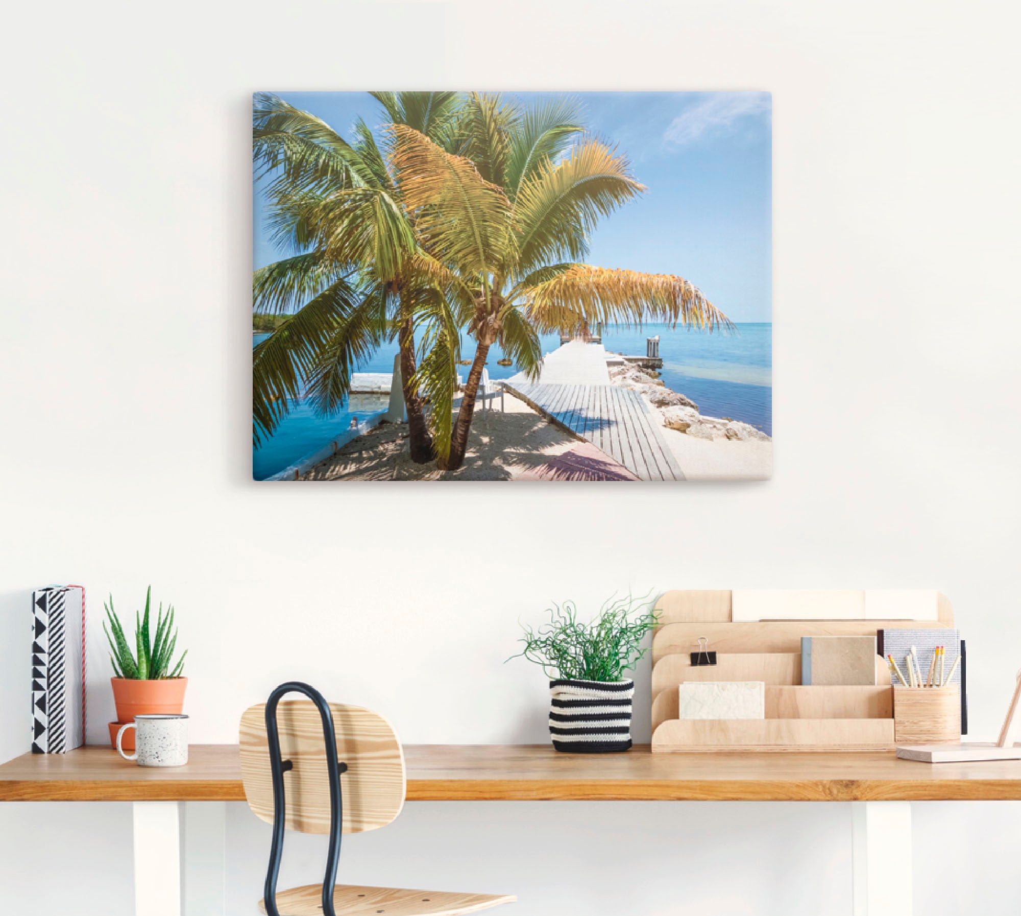 Artland Wandbild "Florida Keys Himmlischer Blick", Strand, (1 St.), als Lei günstig online kaufen