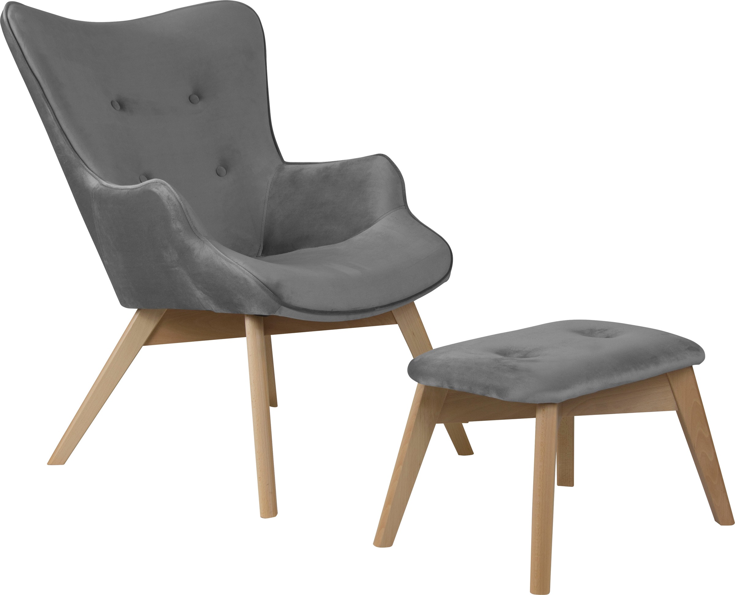 Home affaire Sessel »Nicko« wahlweise mit und ohne Hocker günstig online kaufen