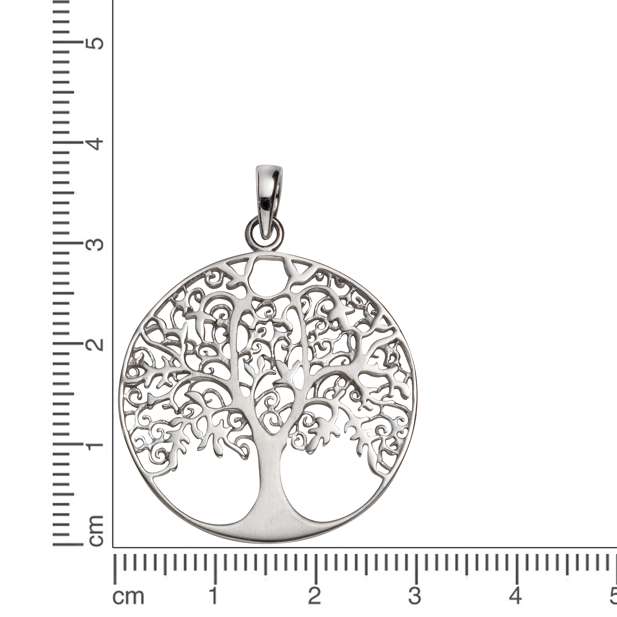Vivance Kettenanhänger »925 Sterling Silber rhodiniert Lebensbaum«