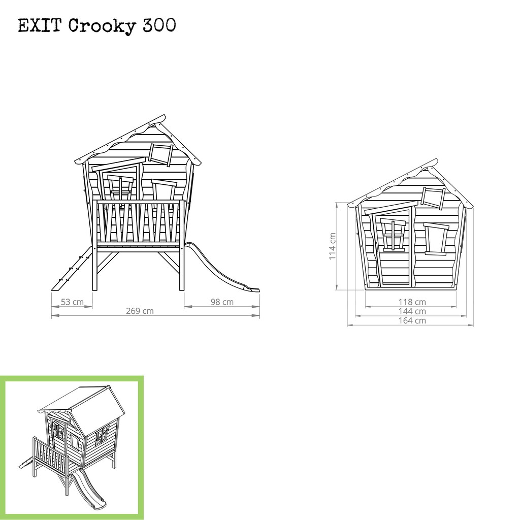 EXIT Spielturm »Crooky 300«