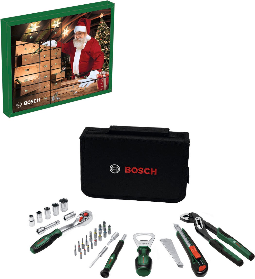 Bosch Home & Garden DIY-Adventskalender »DIY Handwerkzeuge Adventskalender 2026« für Erwachsene Werkzeugset in Tasche
