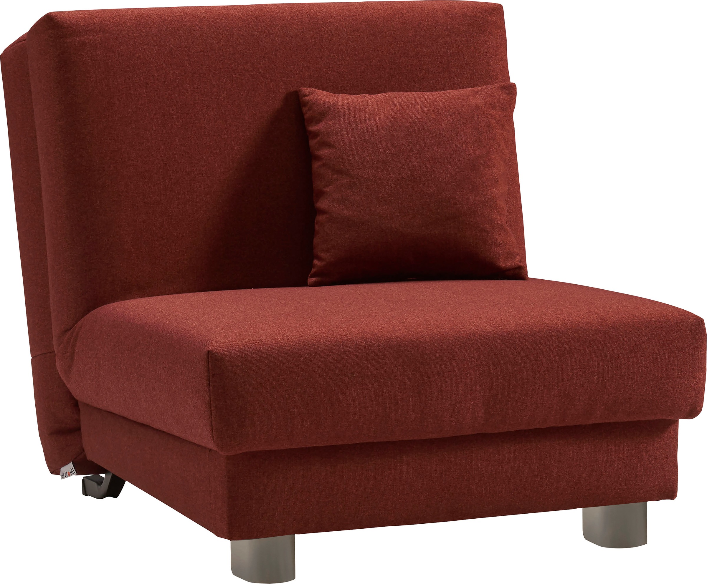 ell + ell Schlafsofa »Enny«, Liegefläche Breite 80 cm, Liegehöhe 40 cm, Füße alufarben, Rückenlehne