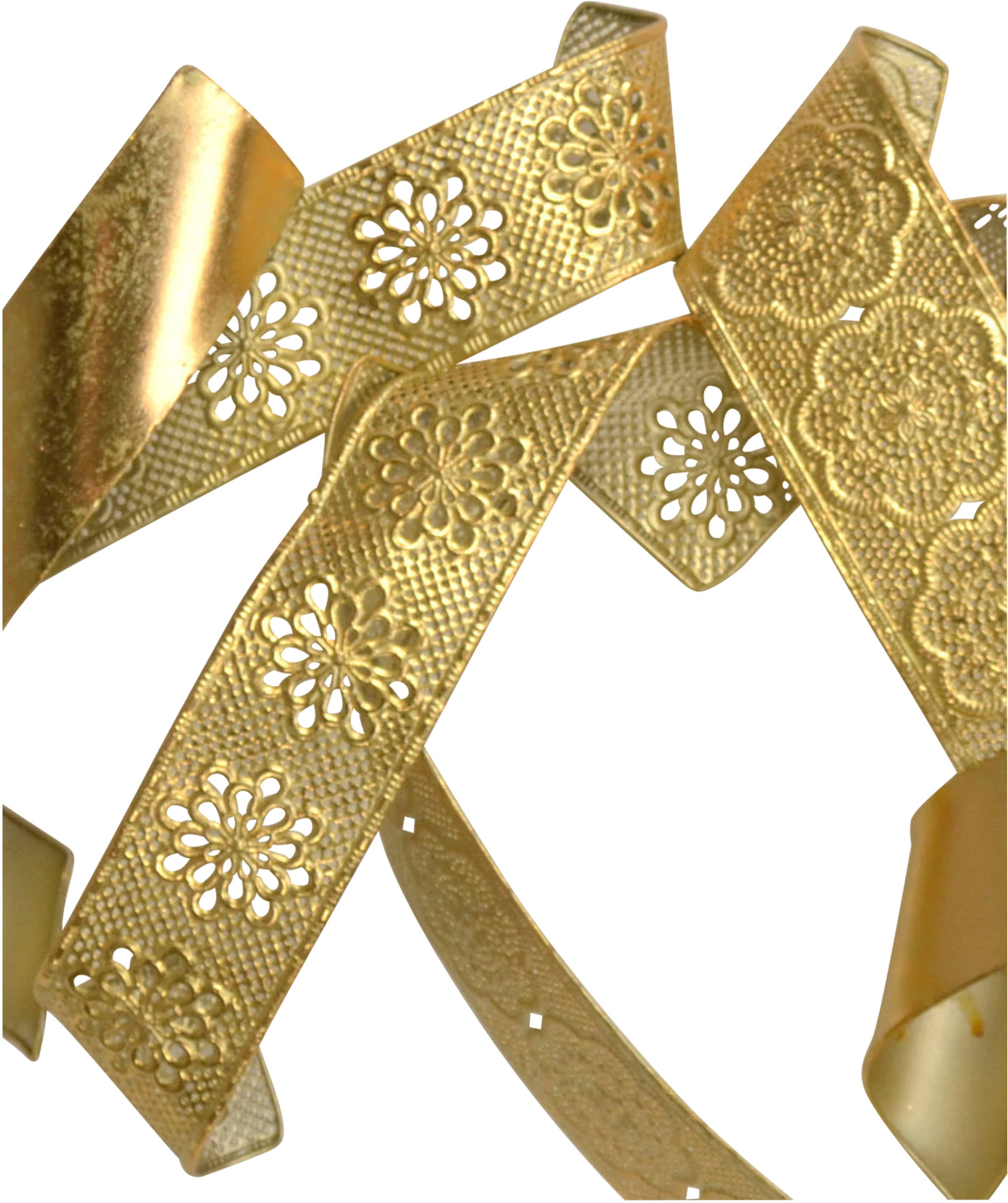 HOFMANN LIVING AND MORE Wanddekoobjekt »Wanddekoration« aus Metall, goldfarben