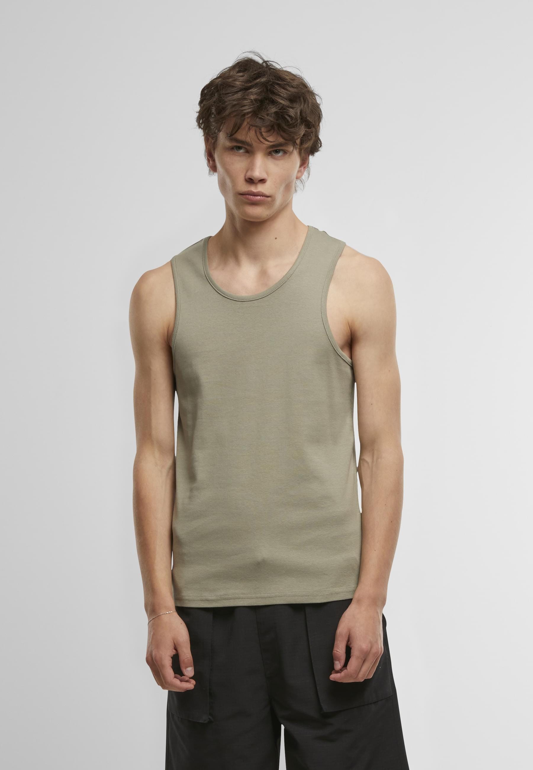 URBAN CLASSICS Tanktop »Urban Classics Ribbed Undershirt 2-Pack« 1 Stk.