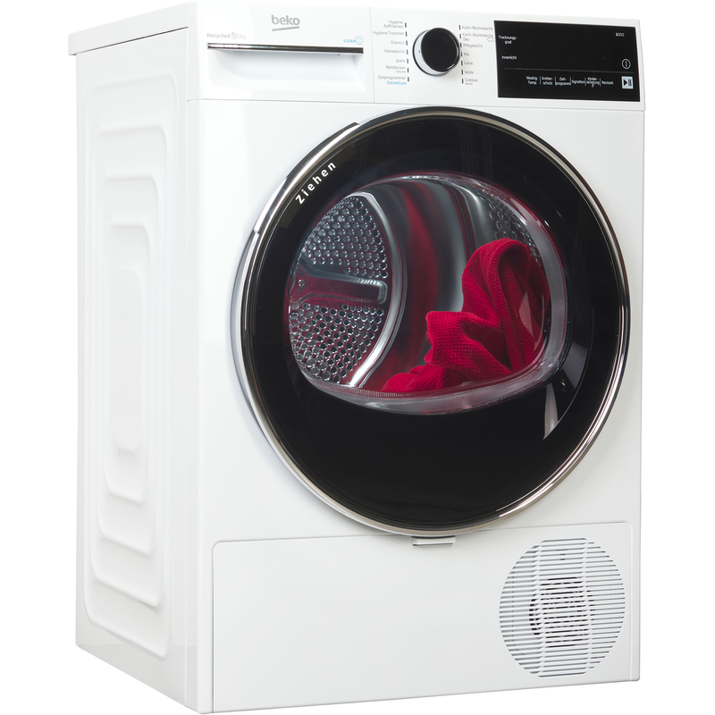 BEKO Wärmepumpentrockner »B3T42240S« Leiser Betrieb dank niedriger Luftschallemission von 63 dB weiß