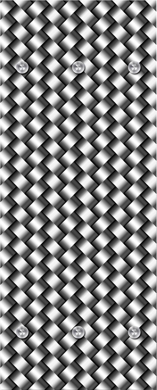 queence Garderobenleiste »Flechtmuster«, mit 6 Haken, 50 x 120 cm günstig online kaufen