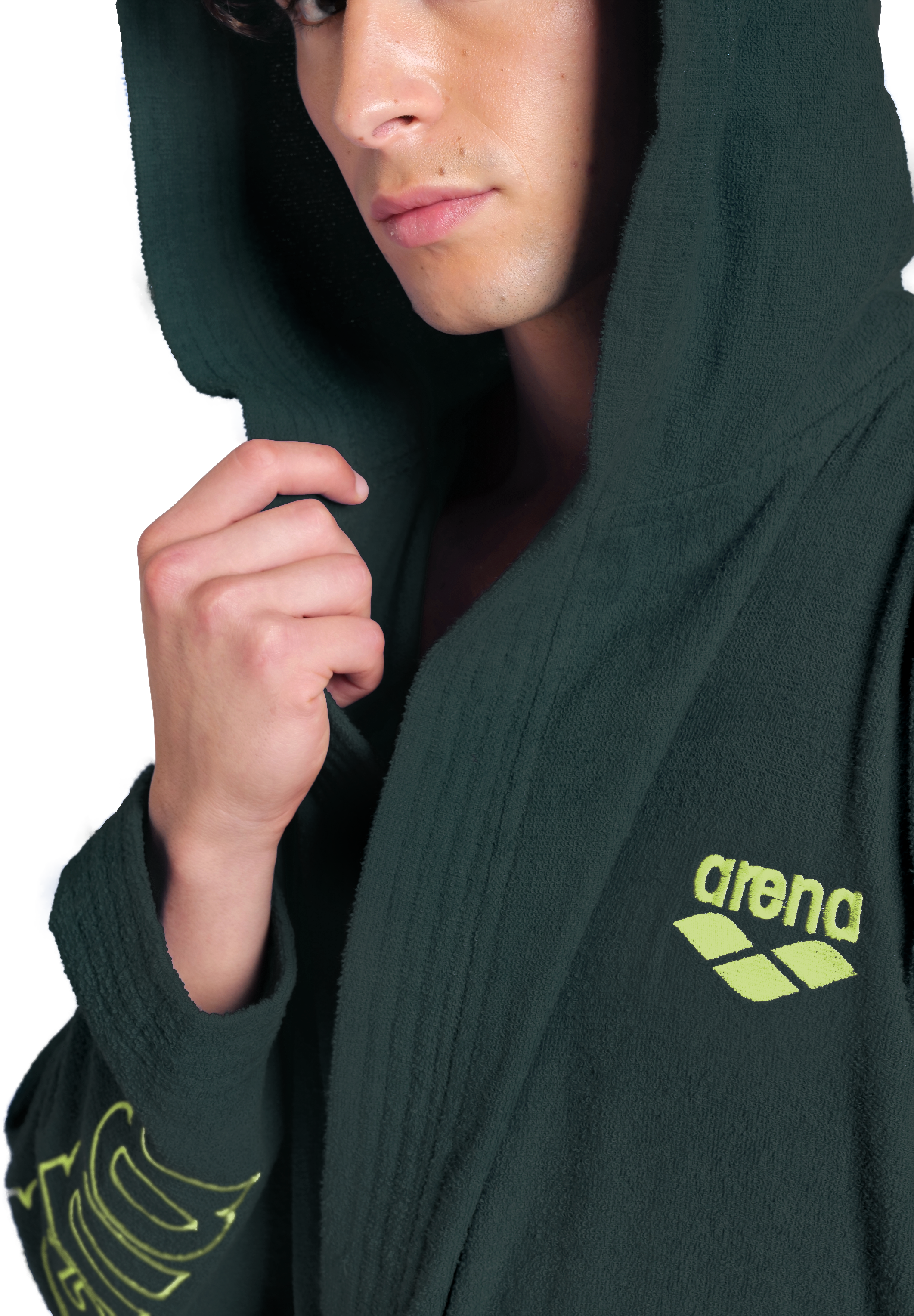 Arena Bademantel »arena Unisex Zeppelin Bademantel« 1 Stk. Schwimmbad, Sauna, Baumwolle, Unisex, weich, bequem, Kapuze, leicht