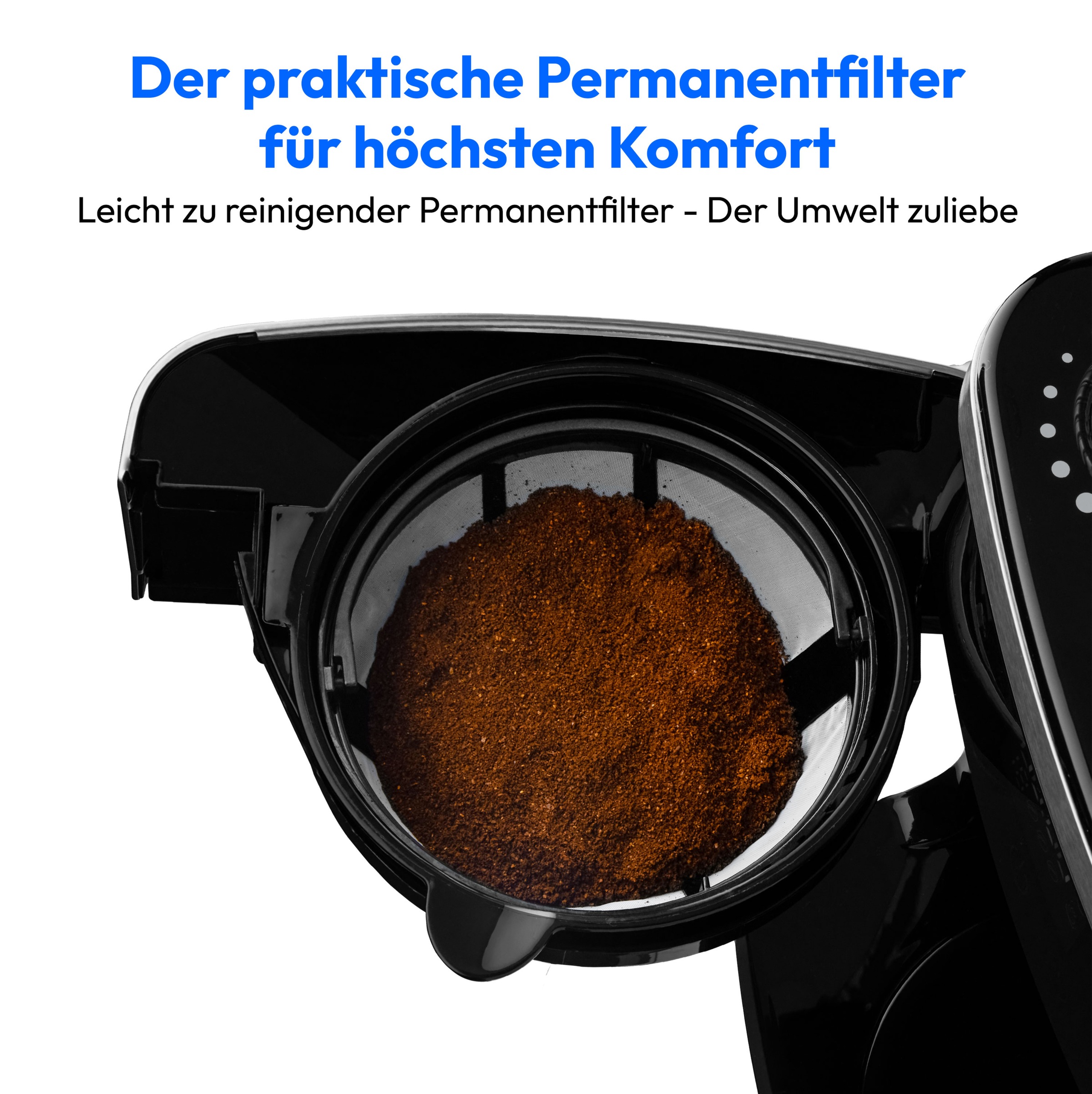 Medion® Filterkaffeemaschine »MD 19911, 8 Mahlstufen, 1 L Wassertank, Thermoskanne, Timerfunktion«, Permanentfilter, Tropfstopp, automatische Abschaltung