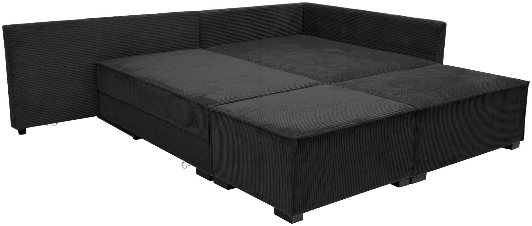 Home affaire Ecksofa inkl. Bettfunktion, Bettkasten, 3 Zierkissen, Boxspringbett 180x200 cm