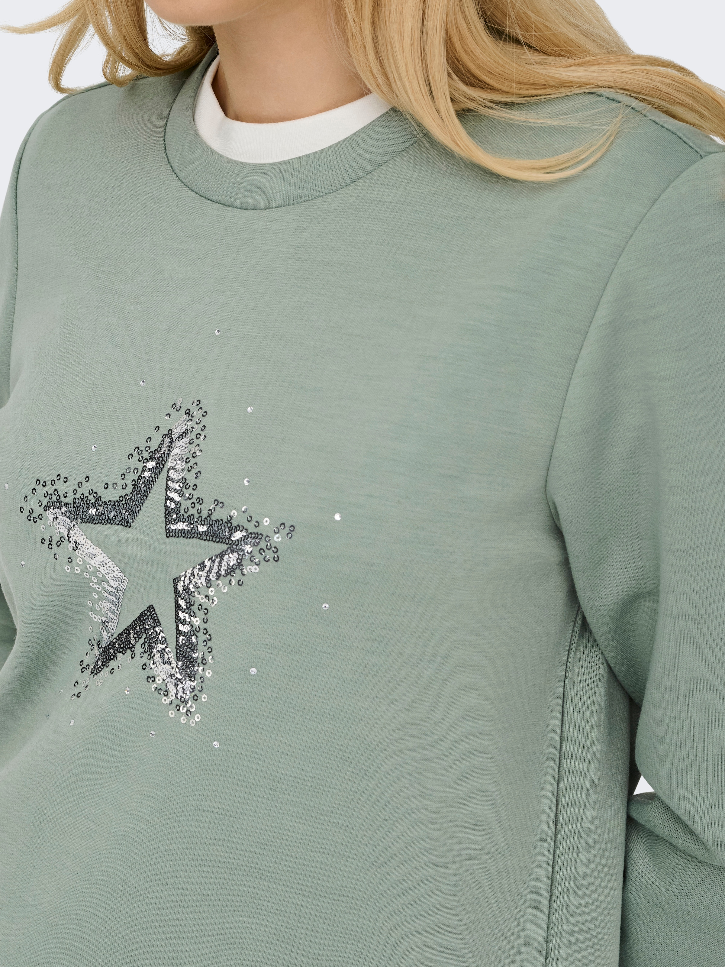 ONLY Sweatshirt »ONLMARCY L/S O-NECK BOX UB CC SWT«