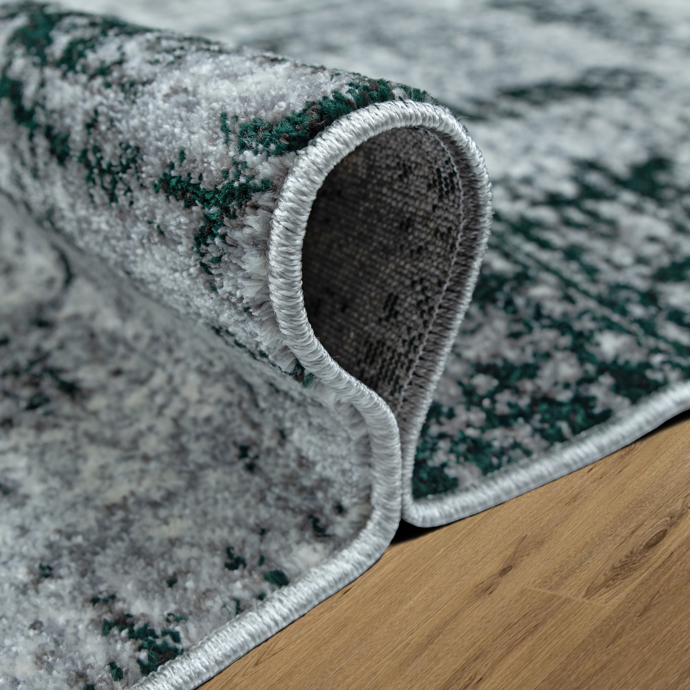 OTTO home Teppich »Salsa« rechteckig 9 mm Höhe mit besonders weichem Flor, Kurzflor, im Vintage-Look, dichte Qualität