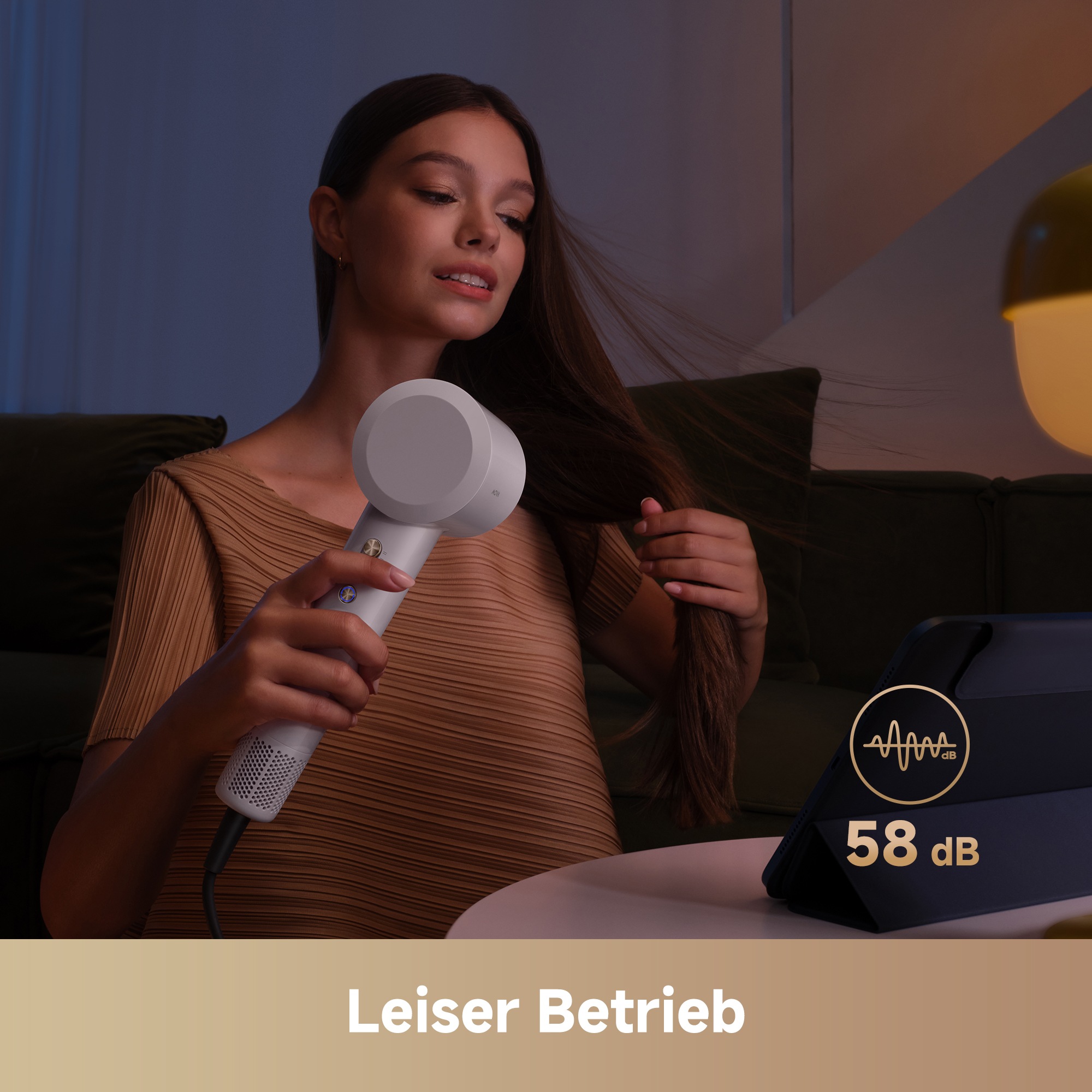 Mova Haartrockner »Mova Turbo High-Speed Hair Dryer«, 1600 W, 200 Mio. negative Ionen, leiser Betrieb (59 dB), nur 330 g Gewicht