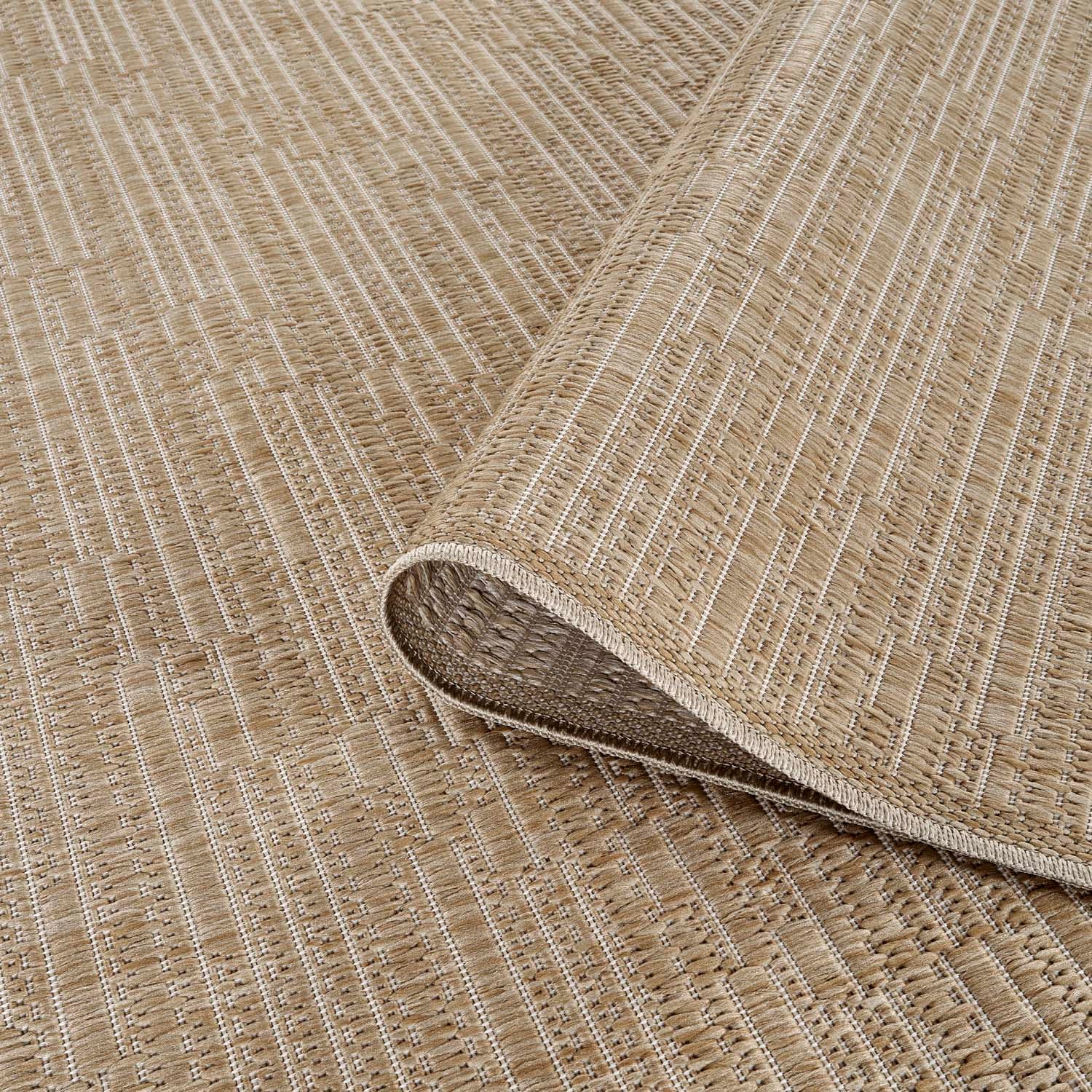 Carpet City Outdoorteppich »Flachgewebe in Sisal-Optik, Wetterfest & UV-beständig« rechteckig 0,5 mm Höhe Witterungsbeständig für Balkon, Terrasse, Garten