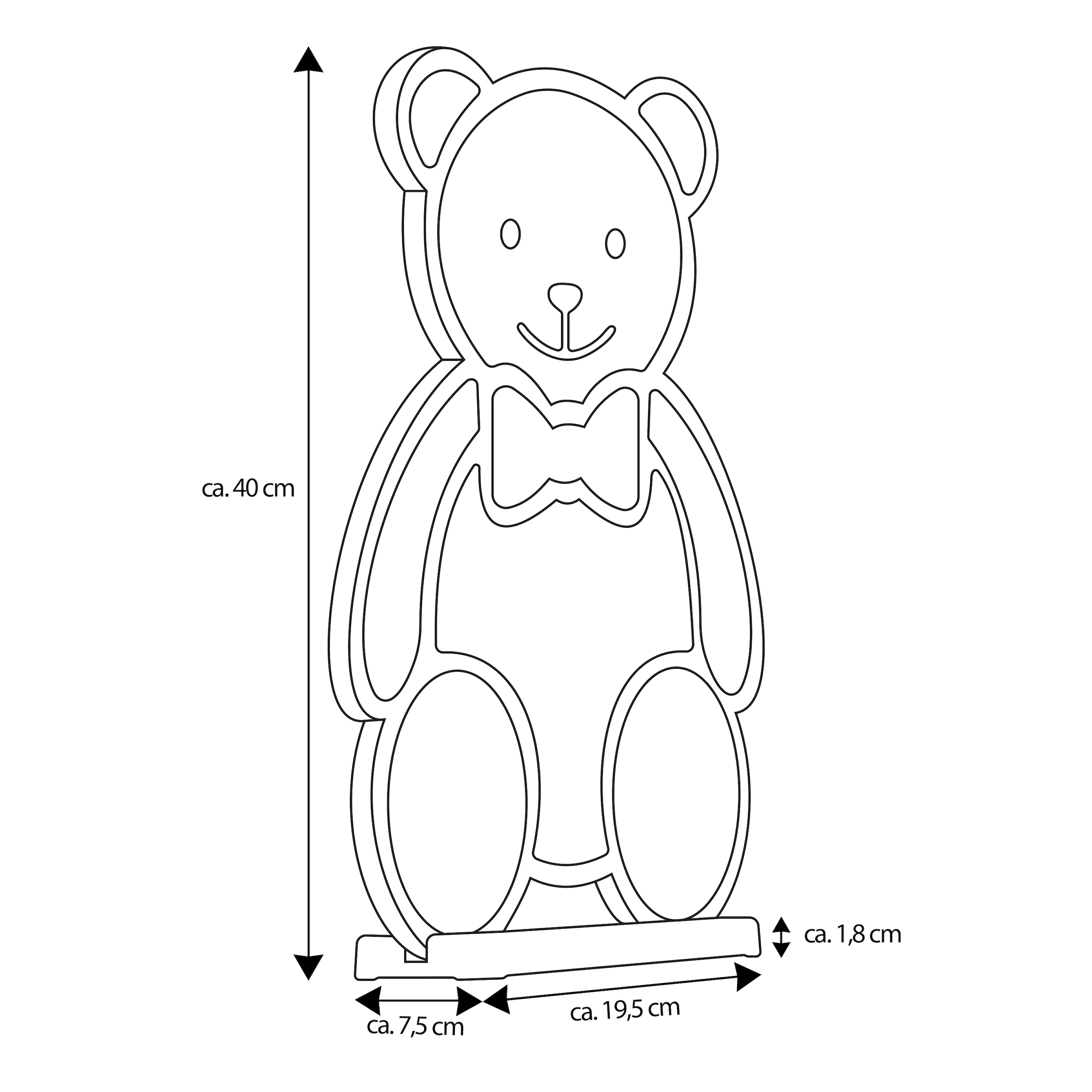 my home LED Dekofigur »Evaya« LED-Modul Warmweiß Infinity Effekt, Weihnachtsdeko für Innen, beidseitig beleuchte