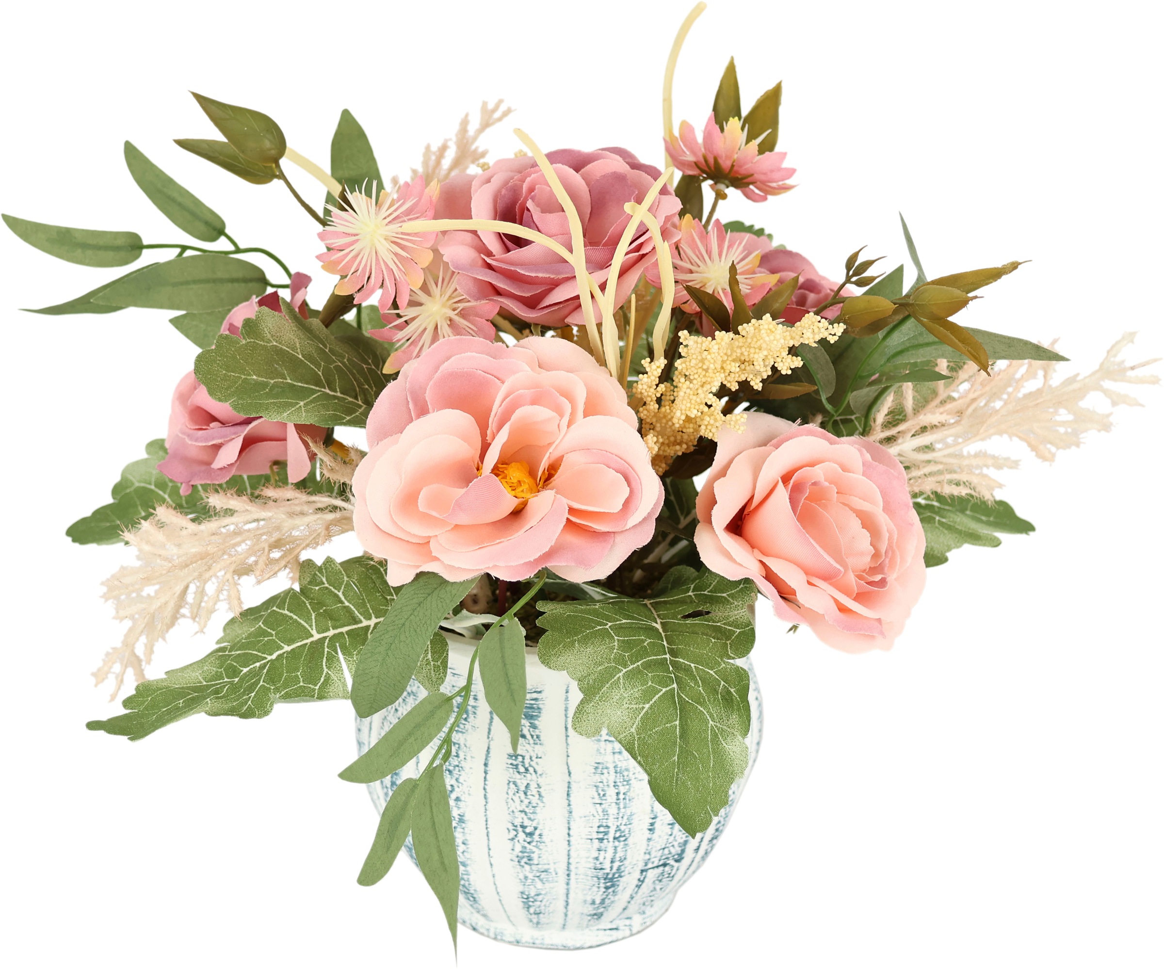 I.GE.A. Kunstblume »Gesteck Rosen im Topf«