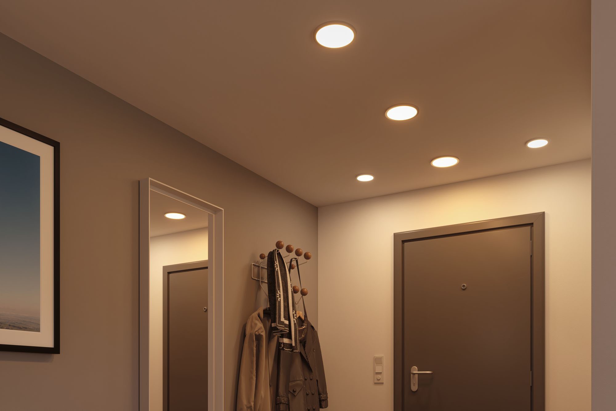 Paulmann LED Bad-Einbauleuchte »Areo«, Schutzart IP44, 3-Stufen-dimmbar, Ø 17,5 cm, inkl. LED Leuchtmittel