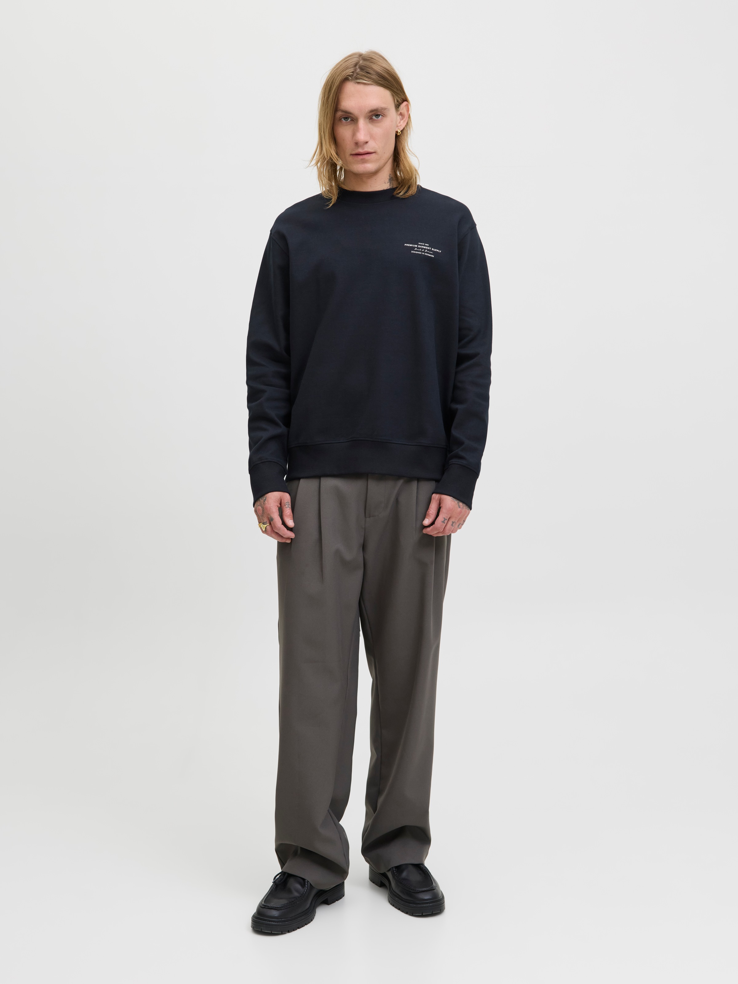 Jack & Jones Sweatshirt »JPRBLACHAD BRANDING SWEAT CREW NECK LN«