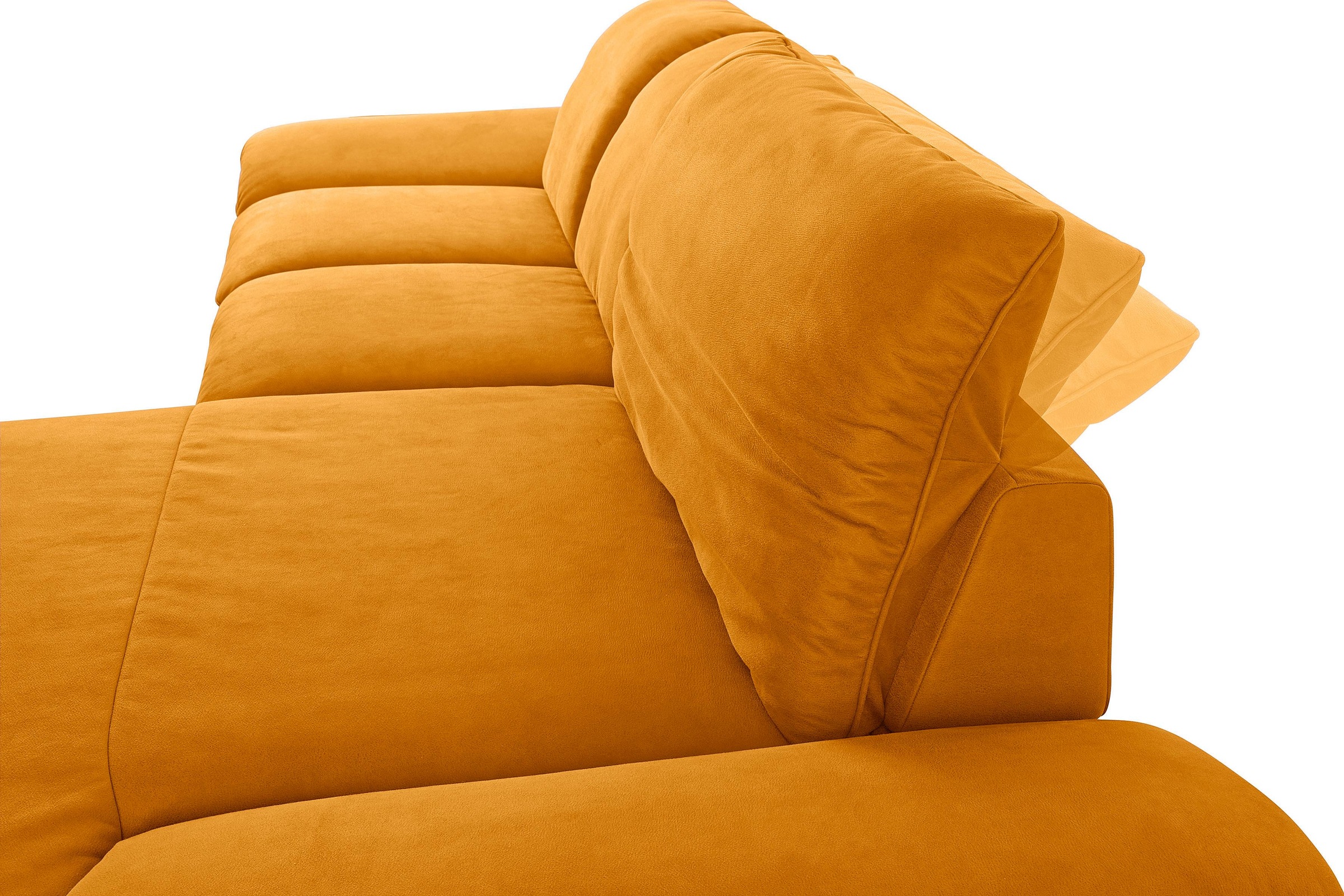 W.SCHILLIG Ecksofa »enjoy&MORE, Designsofa, bequem, elegant und zeitlos, L-Form«, Sitztiefenverstellung, Füße bronze pulverbeschichtet, Breite 340 cm