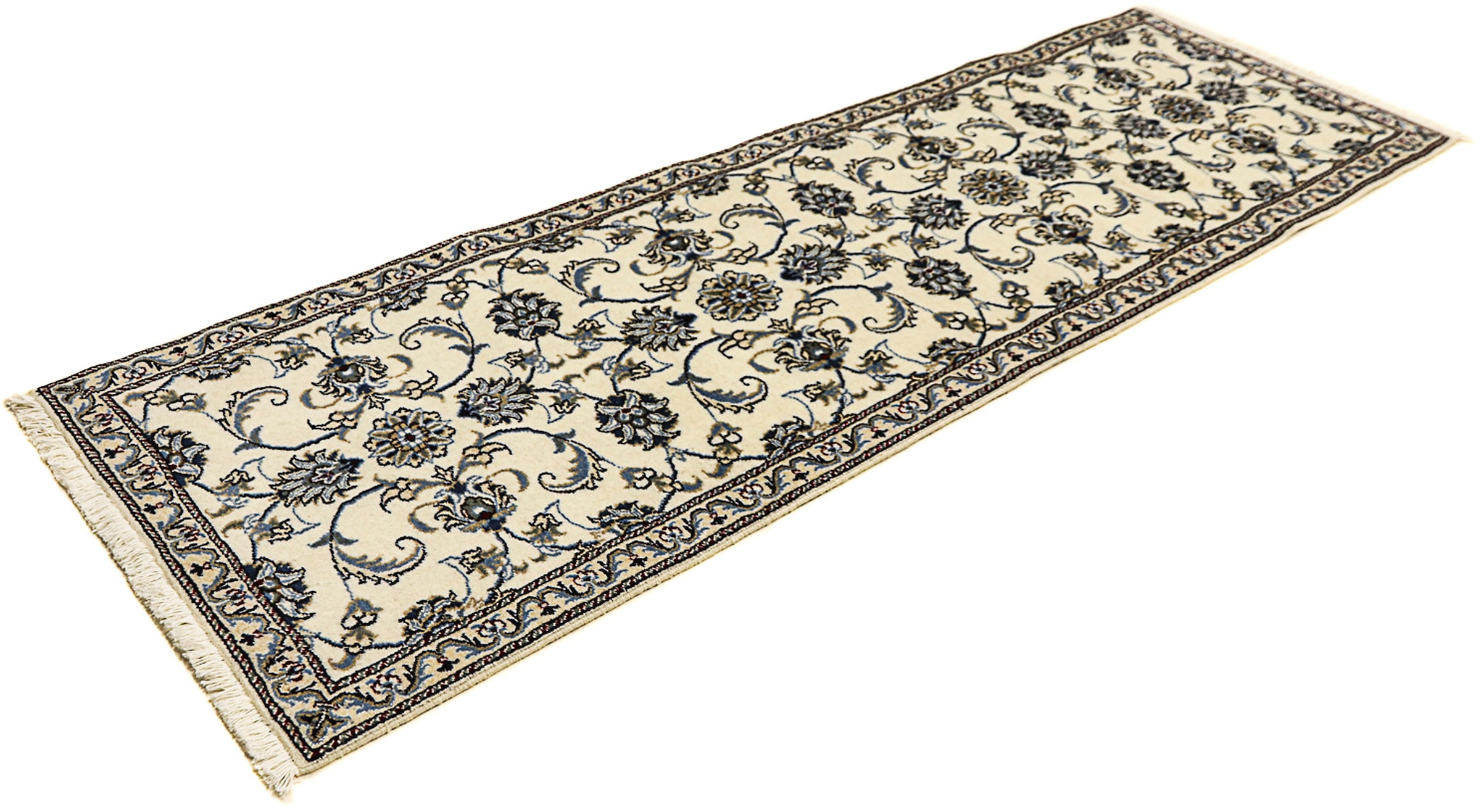 morgenland Orientteppich »Perser - Nain - 240 x 77 cm - beige«, rechteckig, günstig online kaufen