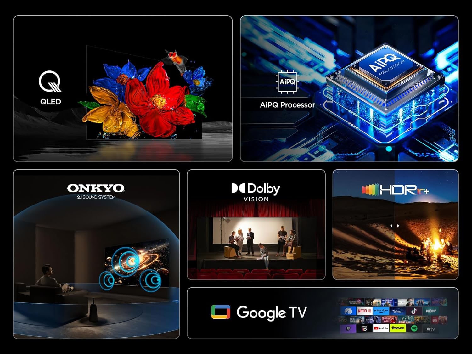 TCL QLED-Fernseher »85T69CX1« 215 cm/85 ″