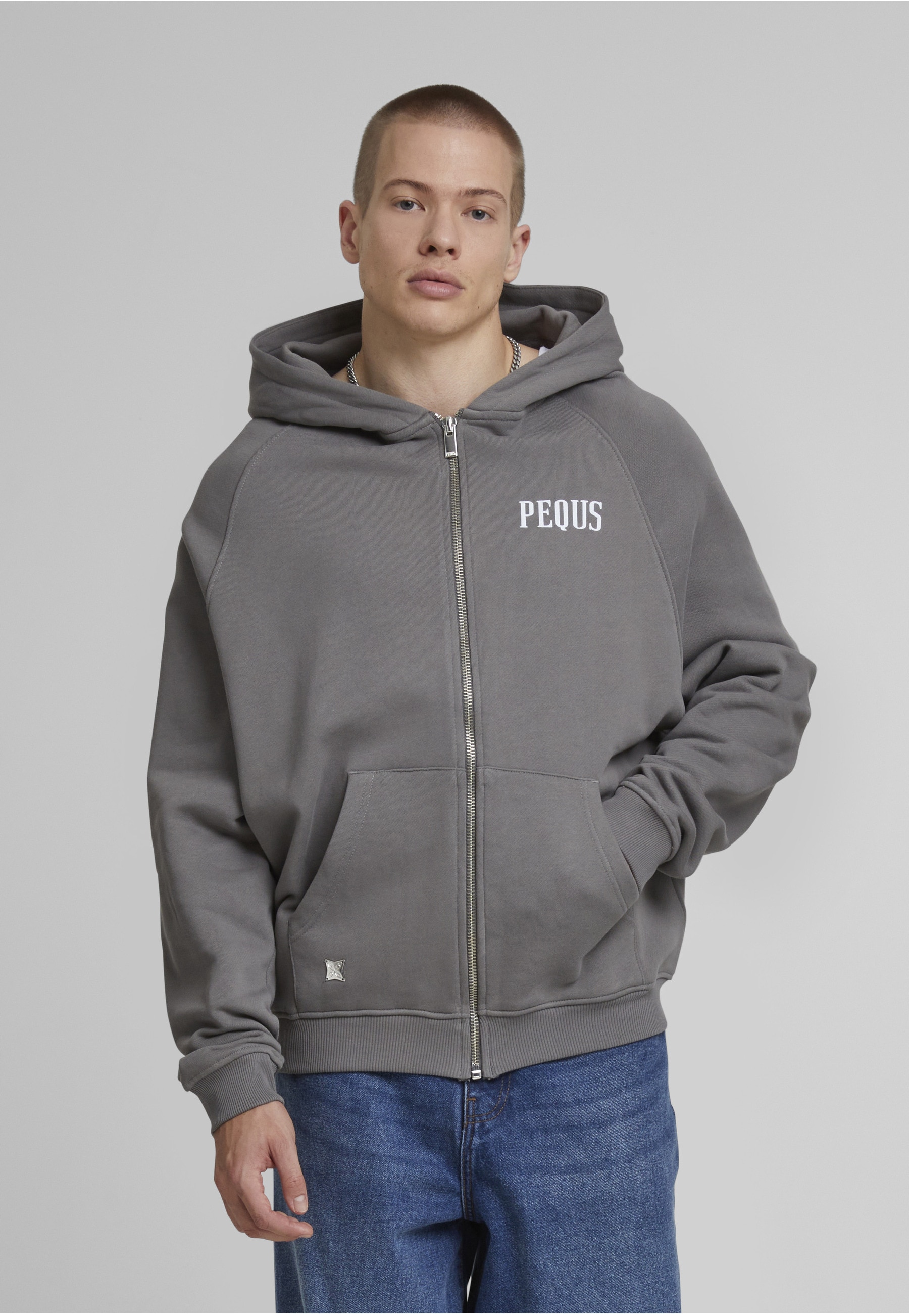 PEQUS Kapuzenpullover »PEQUS PEQUS Back Logo Zip Hoodie« 1 tlg.