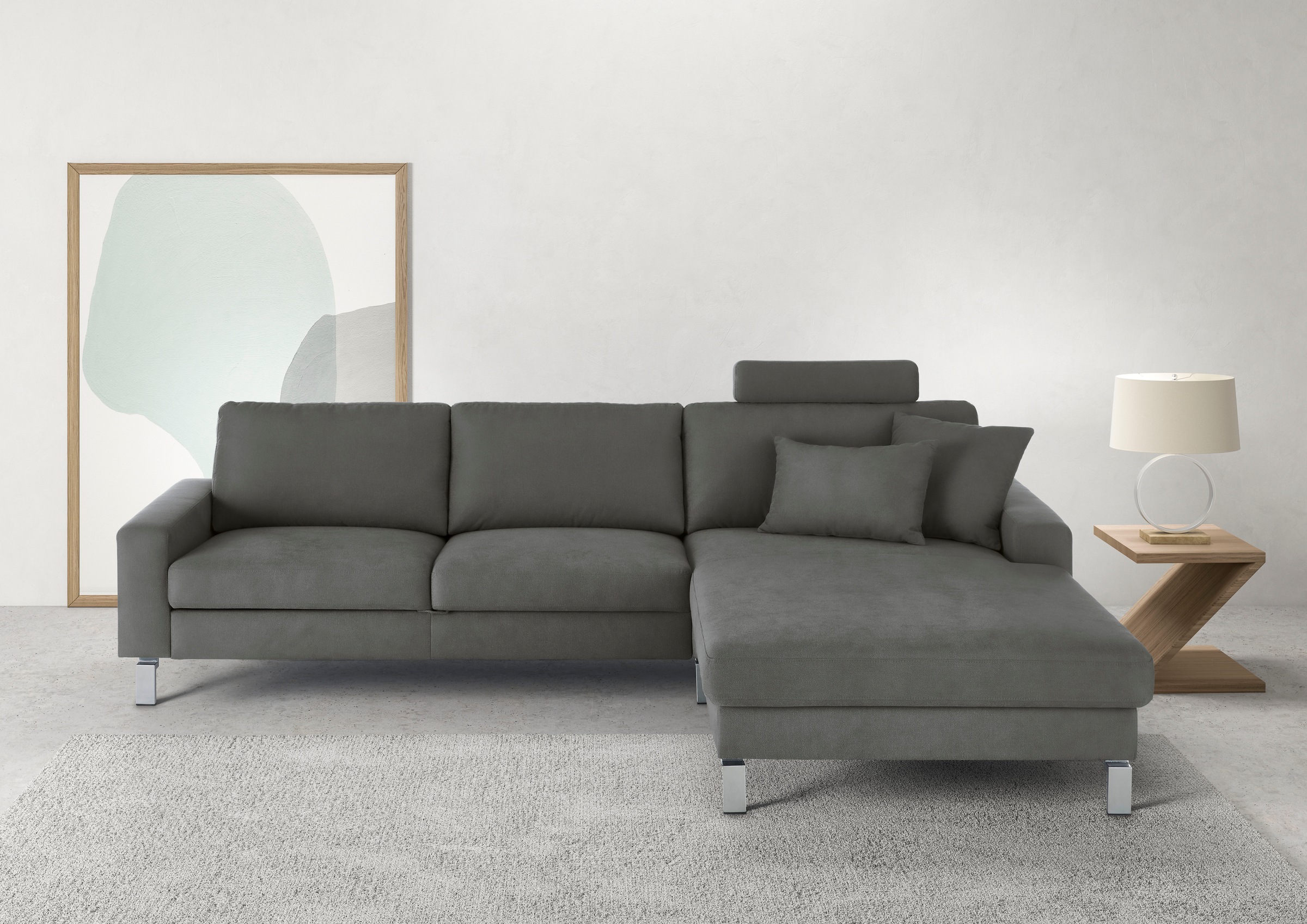 3C Candy Ecksofa "Lecce, wahlweise PUR-Schaumstoff oder Tonnentaschenfederk günstig online kaufen