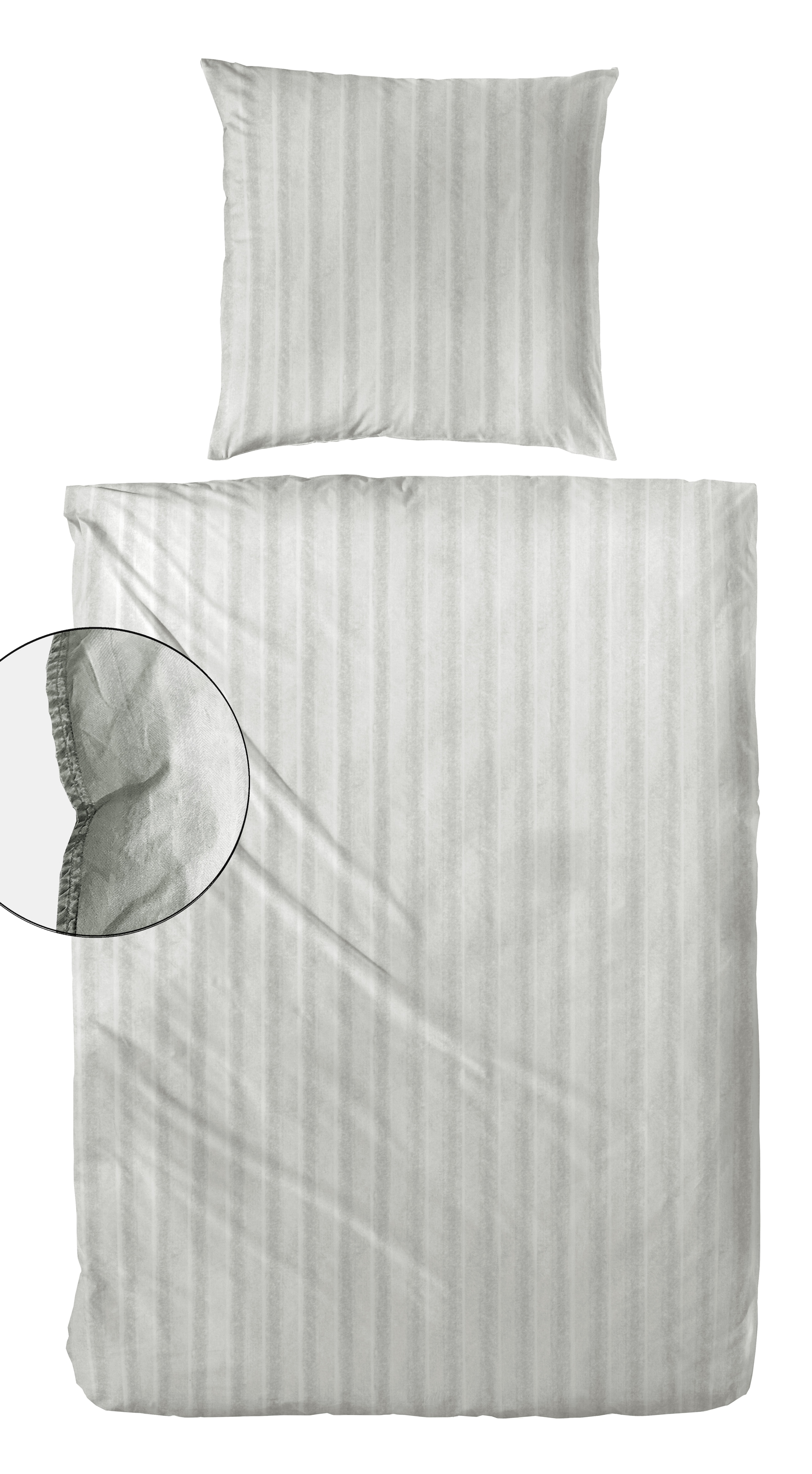 Primera Bettwäsche »Stone-Washed Style«, Bettwäsche mit Streifen aus 100 % Baumwolle, ab Gr. 135x200 cm