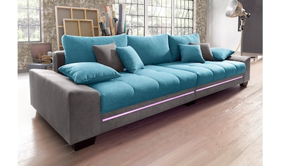 Jockenhöfer Gruppe Big-Sofa »Trento«, mit Wellenfederung, Sitzkomfort und mehrfach  verstellbare Kopfstützen auf Rechnung bestellen