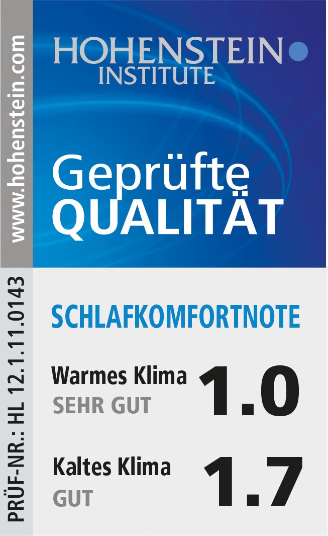 Haeussling Daunenbettdecke »Swiss Royal, Bettdecken für Sommer und Winter, Ganzjahresdecke, Decke« leicht Füllung 90Daunen10Federn 1 Stk. tlg. Bettdecke 135x200 cm, 155x220 cm & weitere Größen, Made in Germany