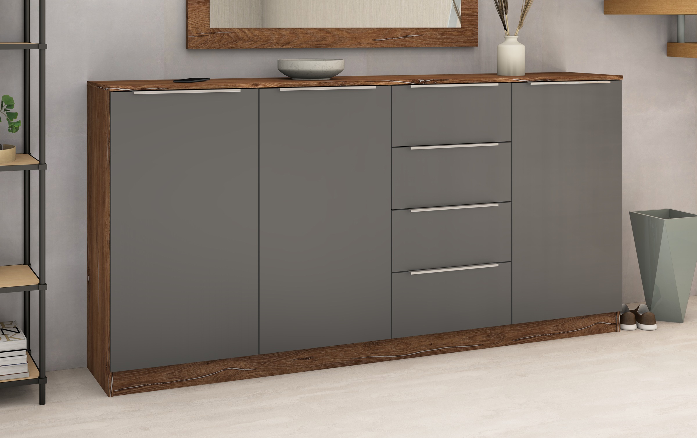 borchardt Möbel Highboard »Oliva«, Breite ca. 200 cm