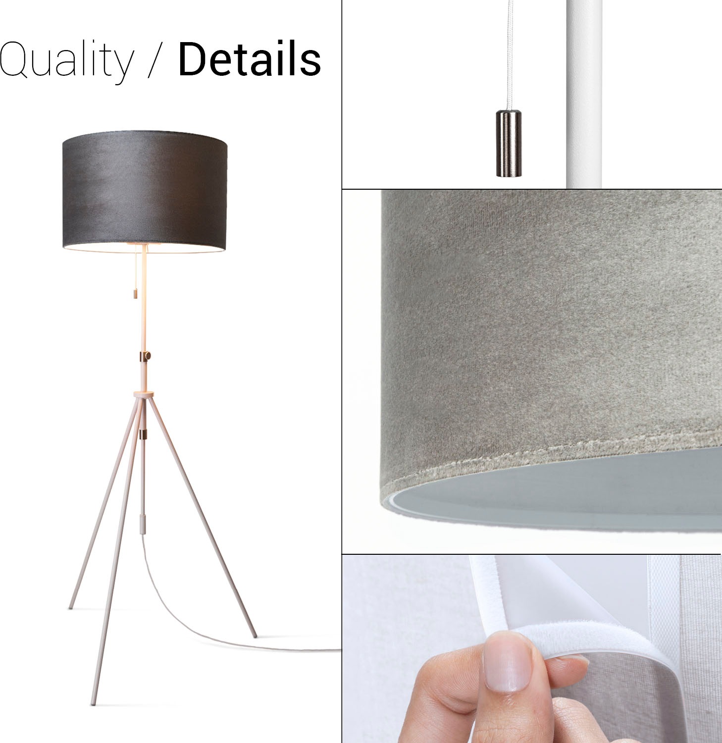 Paco Home Stehlampe »Naomi uni Color«, Leuchtmittel E27   ohne Leuchtmittel günstig online kaufen