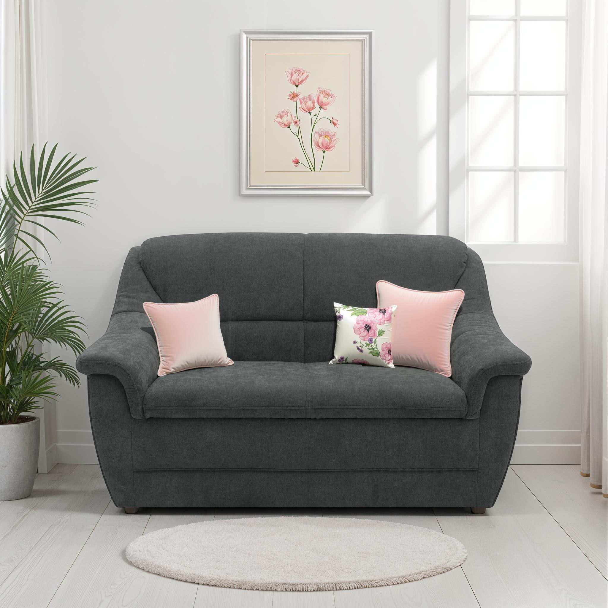 DOMO collection 2-Sitzer »Lale, zeitloses und komfortables Sofa, bequeme Ar günstig online kaufen