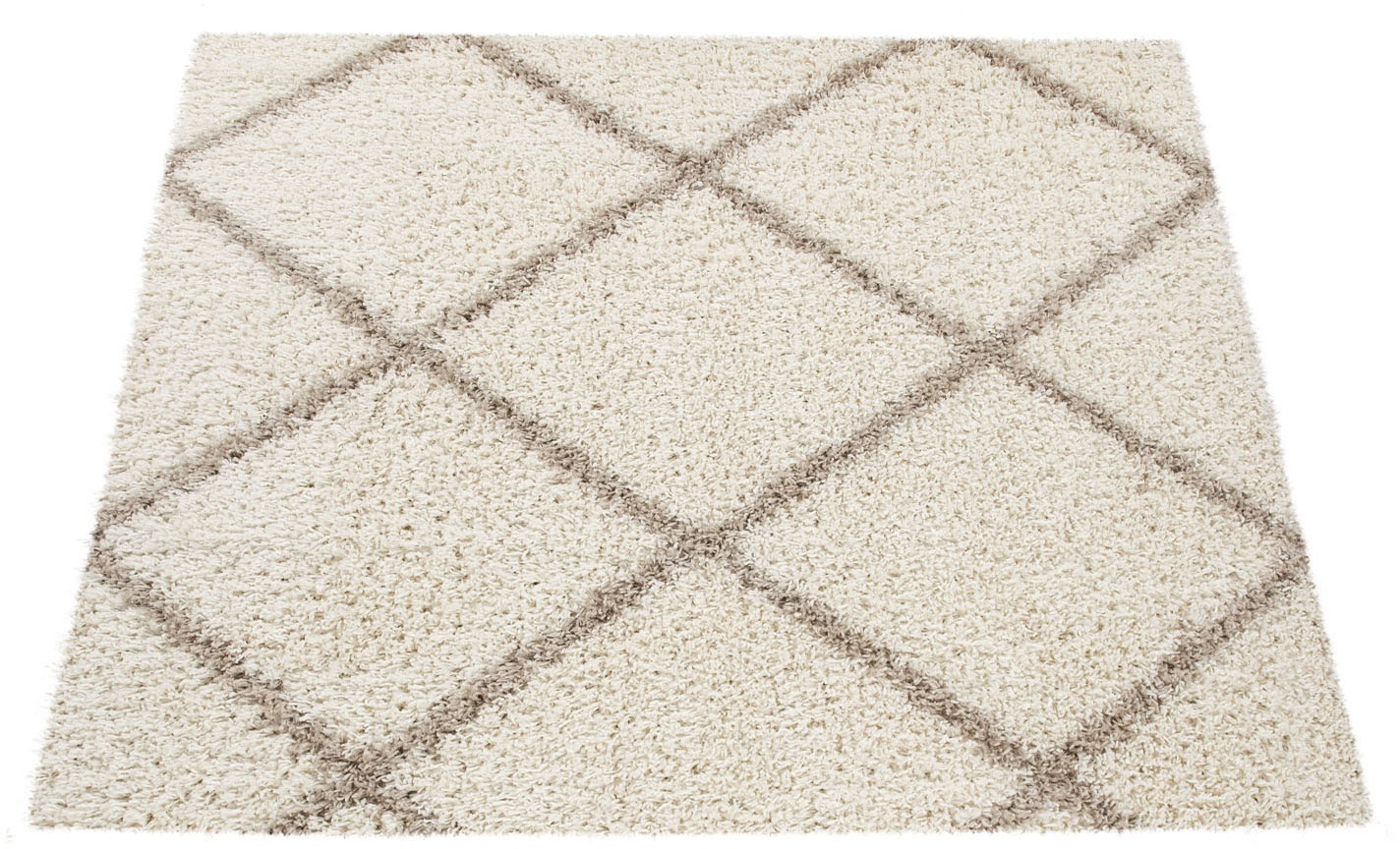 Paco Home Hochflor-Teppich »Kalmar 441« rechteckig 40 mm Höhe Scandi Design günstig online kaufen