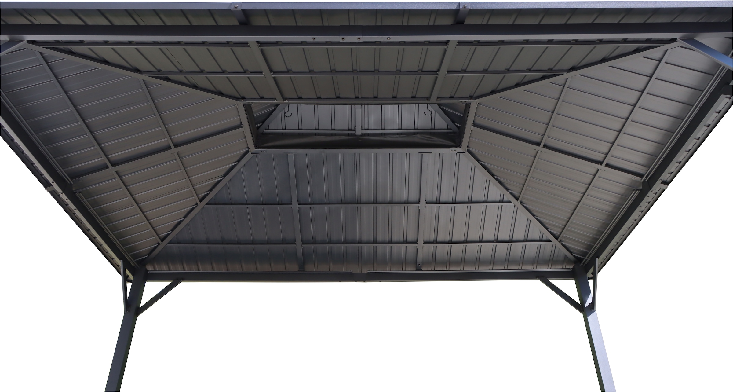 KONIFERA Pavillon »Thasos« mit Doppeldach, in BxT: 300x300 cm und 400x300 cm, ohne Seitenteile