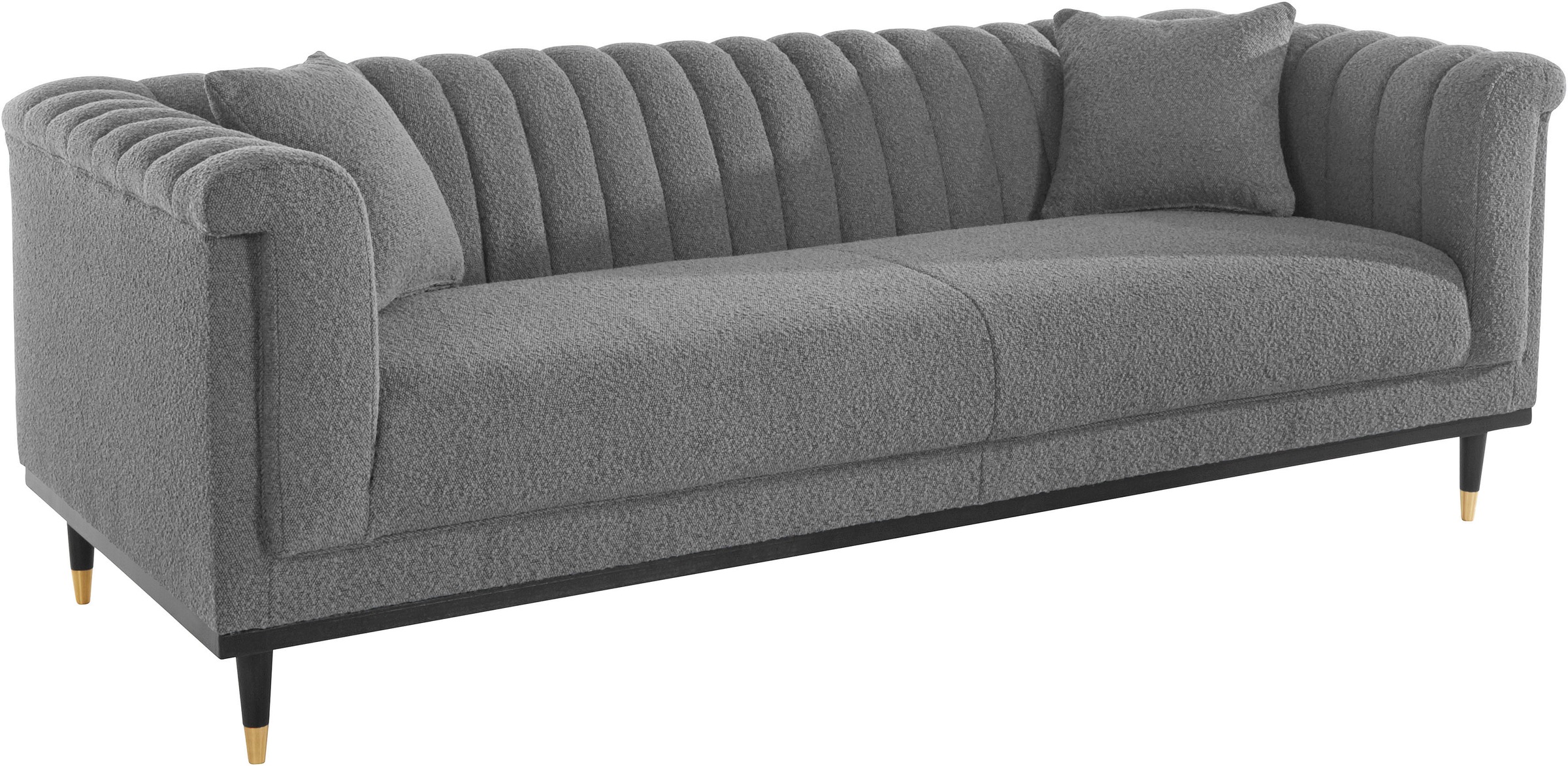Home affaire 3-Sitzer "Chamby New", im Bouclé-Strukturbezug mit Steppung im günstig online kaufen