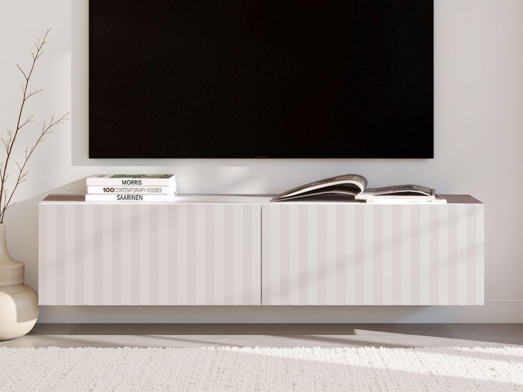 INOSIGN Lowboard »Antibes TV-Lowboard, Breite 192/154/128 cm, TV-Schrank«, TV-Kommode, 3D-Fronten, Push-To-Open-Funktion, Wandmonatage