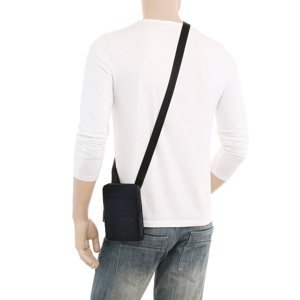 Joop Jeans Umhängetasche »rondo stampa rafael shoulderbag xsvz 1«, mit modischer Logo Prägung im Material