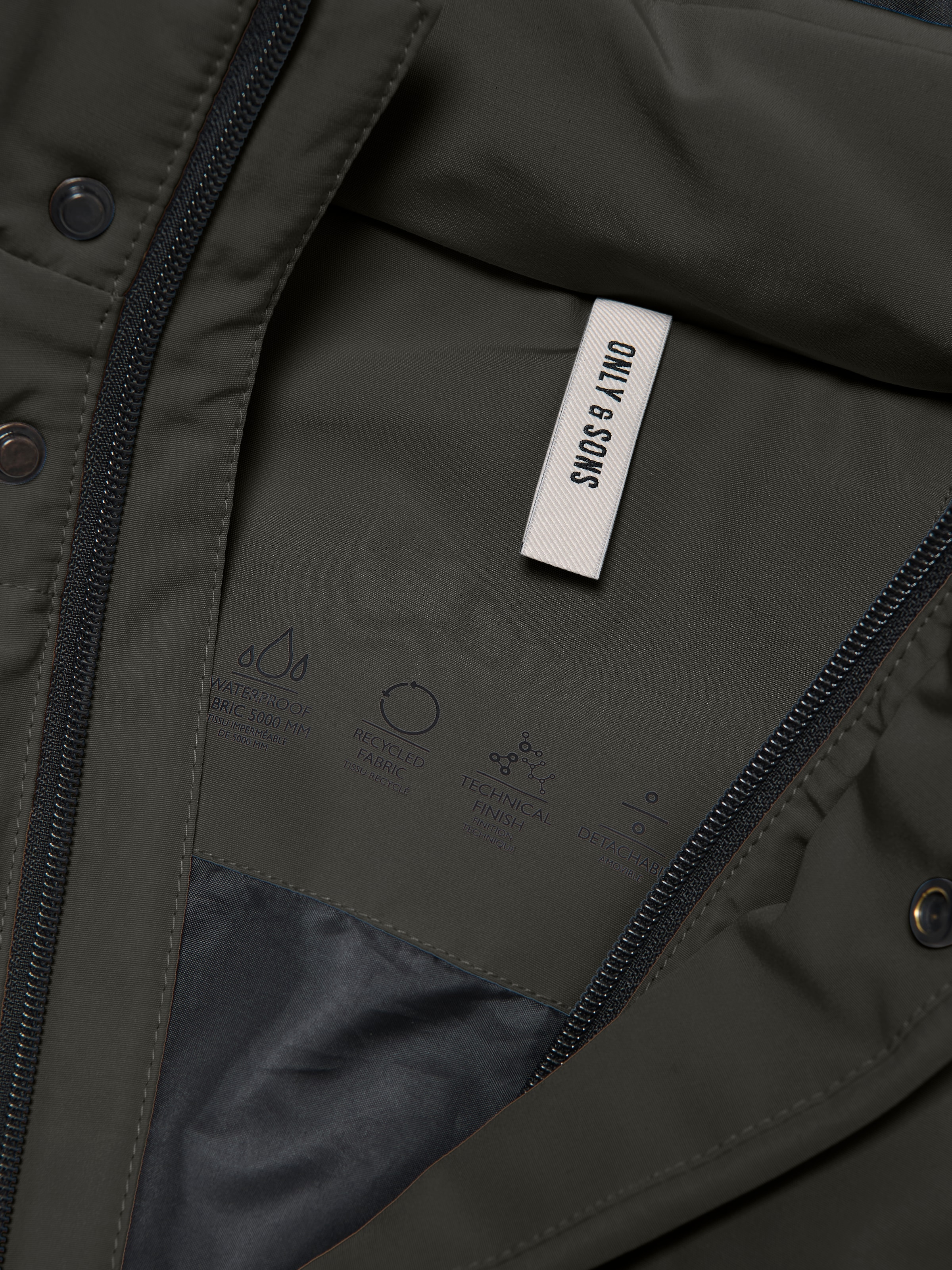 ONLY & SONS Steppjacke »ONSCAYSON PUFFA OTW NOOS« mit Kapuze