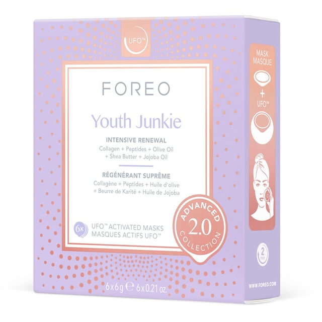 FOREO Gesichtsmaske »UFO™ Mask Youth Junkie 2.0«, (Packung, 6 tlg.),  komptibel mit UFO™ & UFO™ mini online kaufen