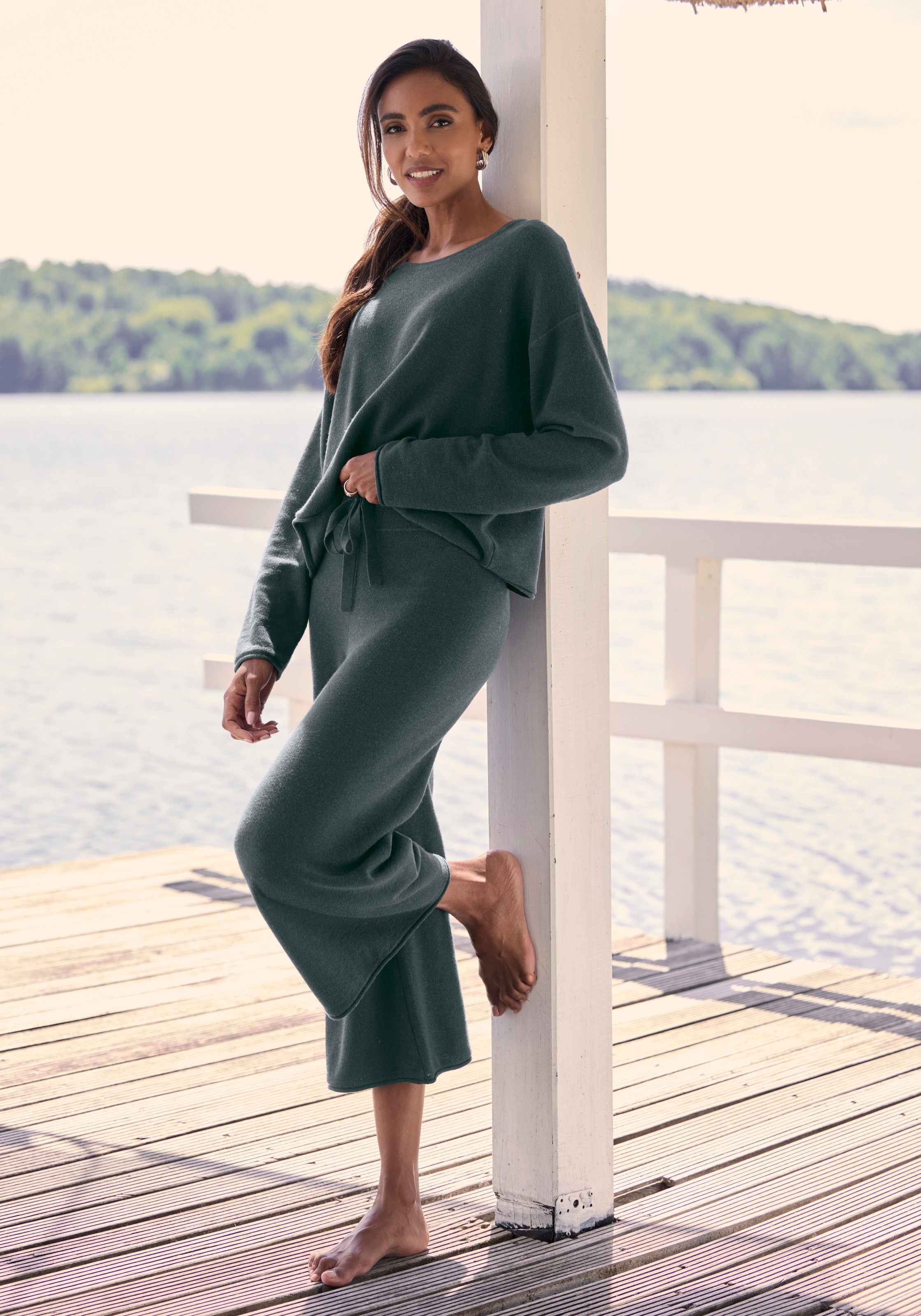 Elbsand Culotte  aus weichem Feinstrick