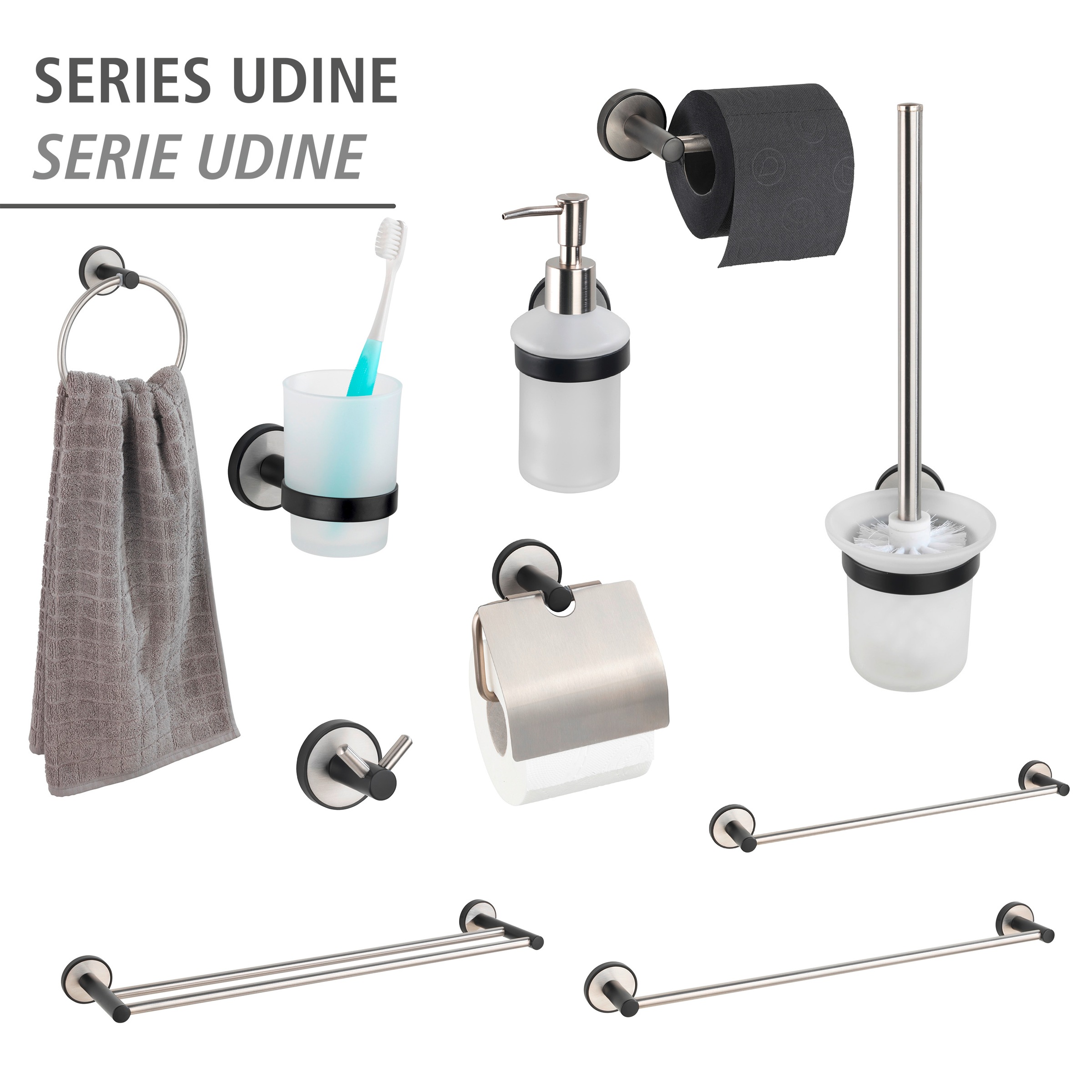WENKO Zahnputzbecher »UV-Loc® Udine«, befestigen ohne Bohren mit innovativem Klebesystem