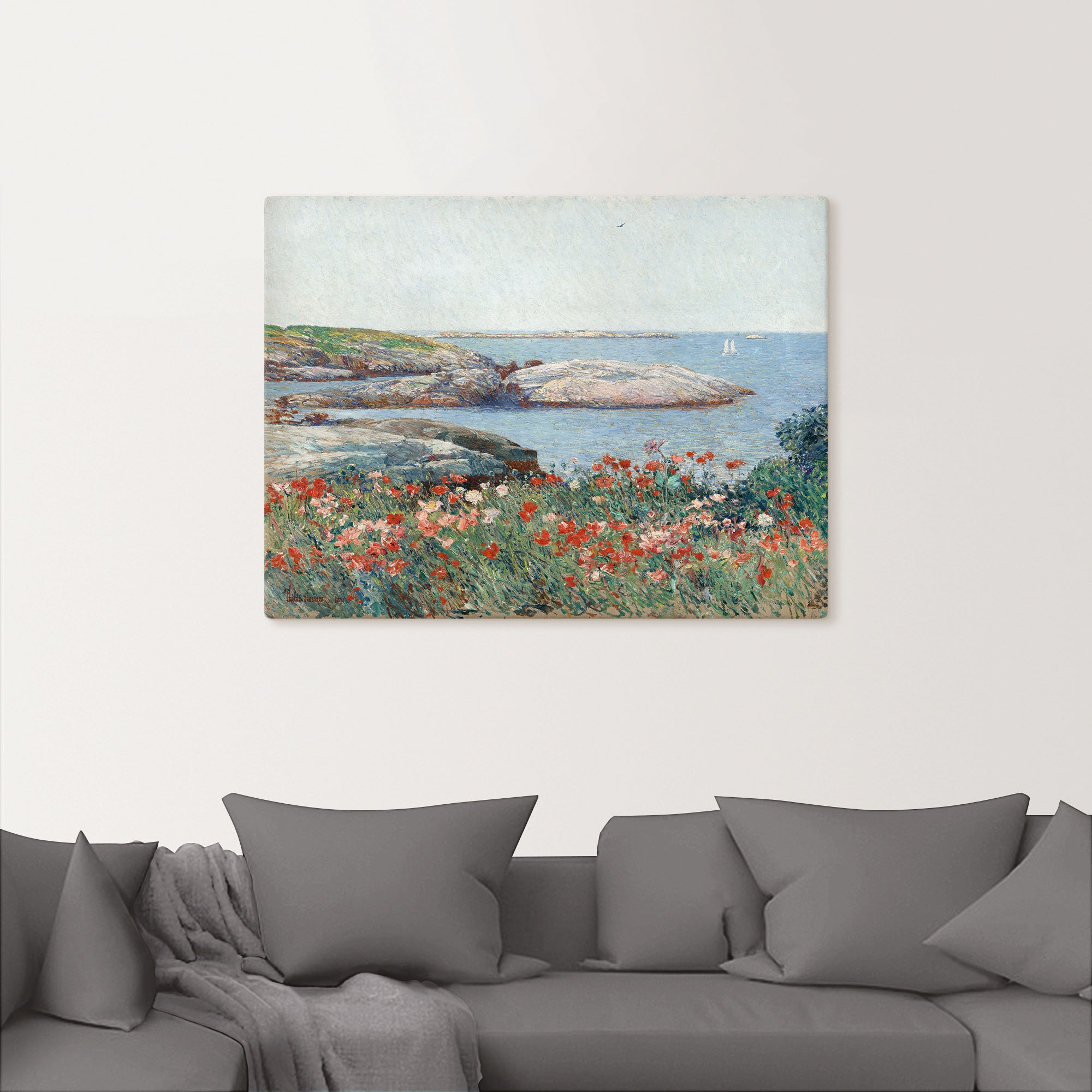 Artland Leinwandbild »Poppy, Isles of Shoals. 1891«, Meer Bilder, (1 St.), auf Keilrahmen gespannt
