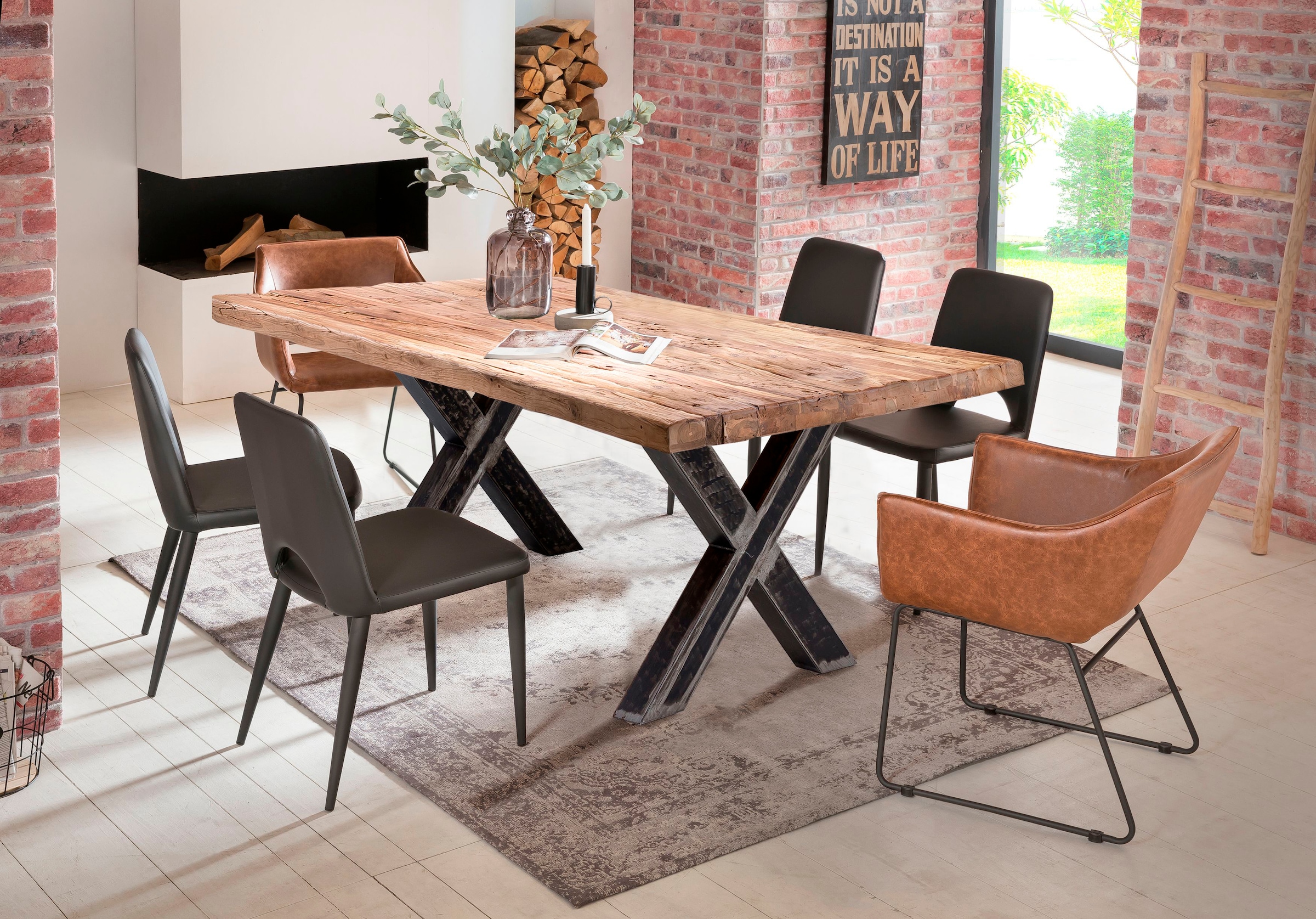 SIT Esstisch, Gestell im Used-Look