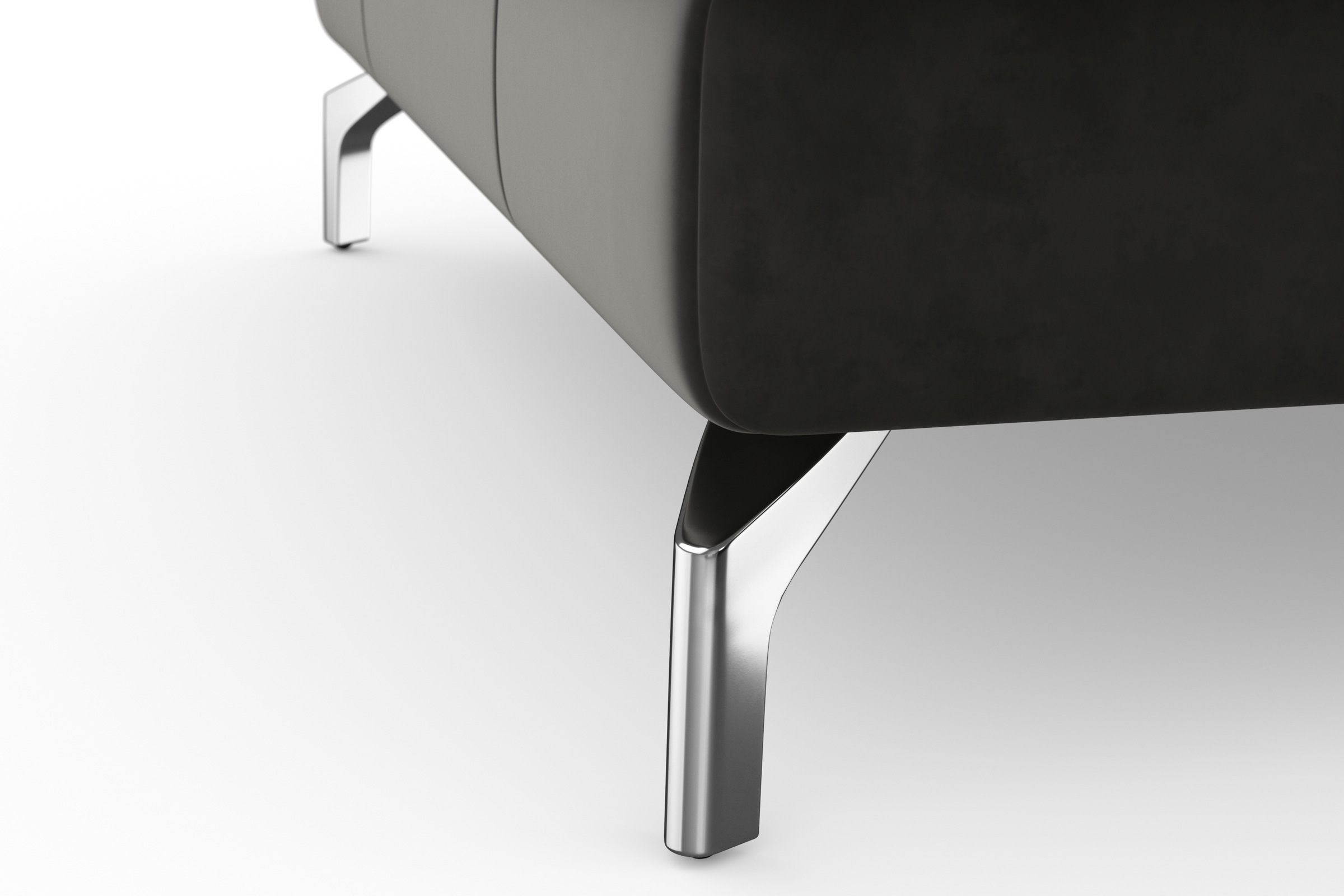 sit&more Wohnlandschaft »Bendigo U-Form«, inklusive Sitztiefenverstellung, Bodenfreiheit 12 cm, in 2 Fußfarben