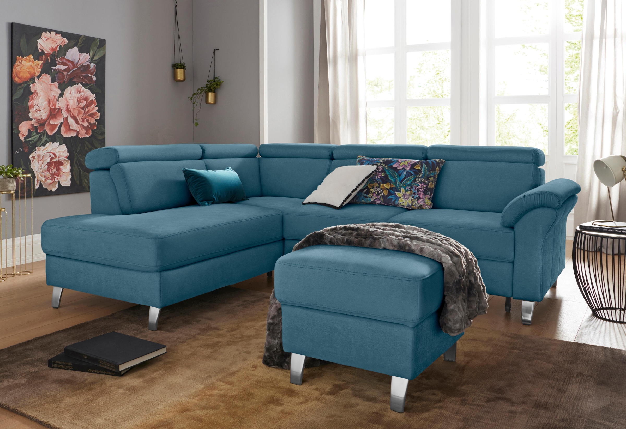 sit&more Ecksofa »Arngast L-Form«, inklusive Kopfteilverstellung und Federkern