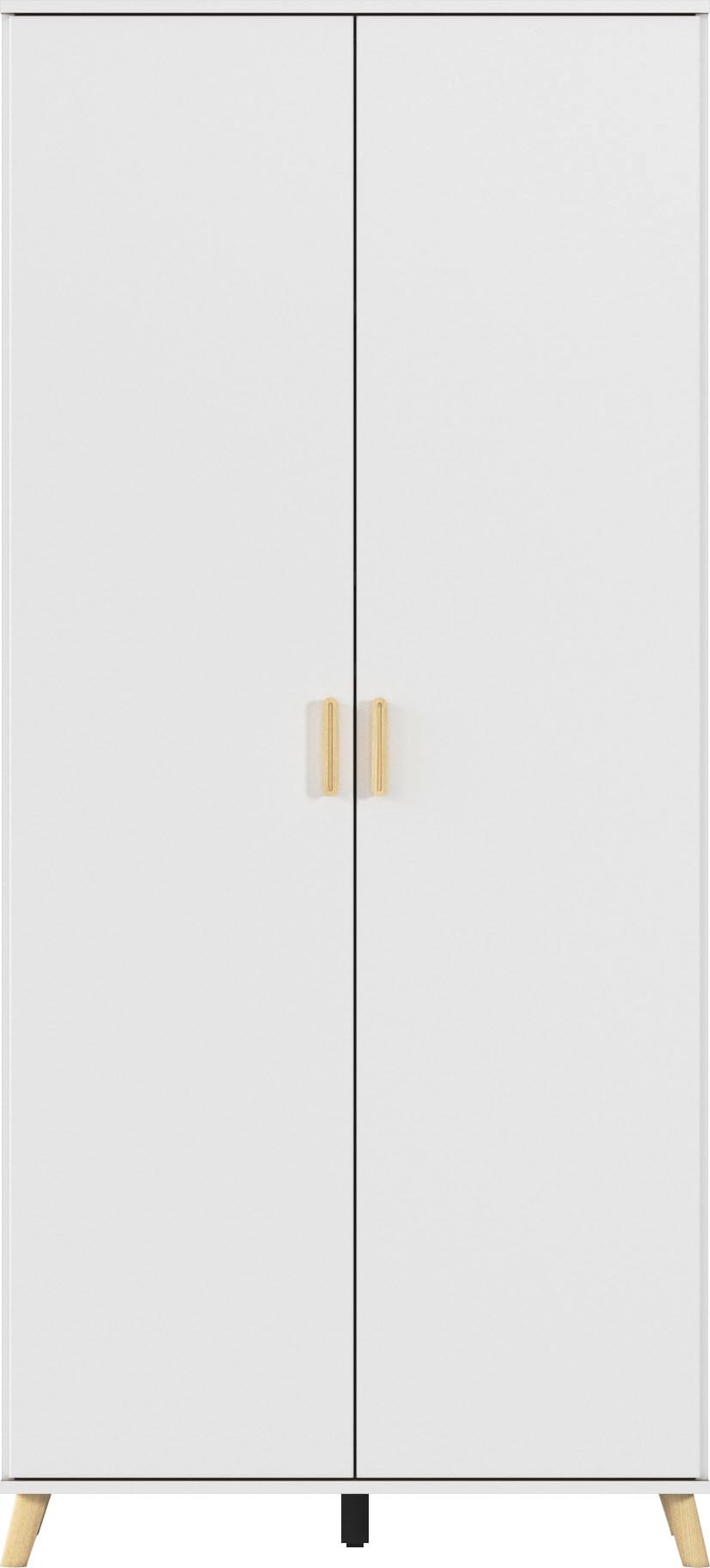 rauch Kleiderschrank »Ottos Choice Skandi Kinderzimmer Bestseller Schlafzimmerschrank FALUN« Breite 92/137/182, Höhe 203 cm,  im modernen Skandi-Look, Füße/Griffe Eiche massiv MADE IN GERMANY