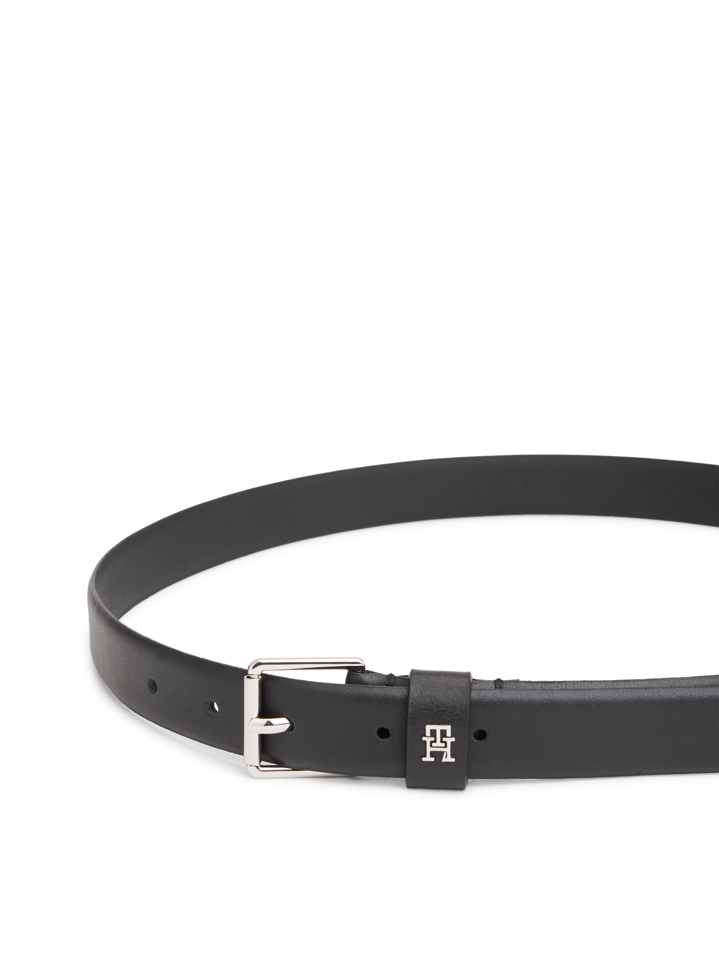 Tommy Hilfiger Ledergürtel »SQUARE 2.5 cm breit SILVER« Größenverstellbar durch Schnalle