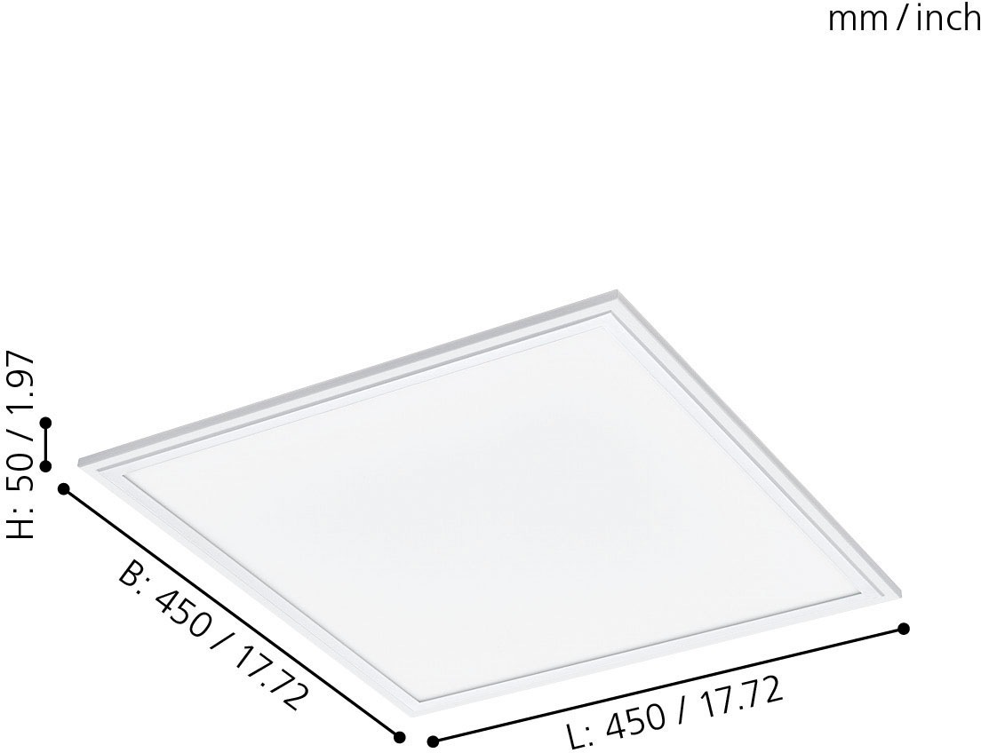 EGLO Deckenleuchte »SALOBRENA-A«, 1 flammig, Leuchtmittel LED-Board   LED f günstig online kaufen
