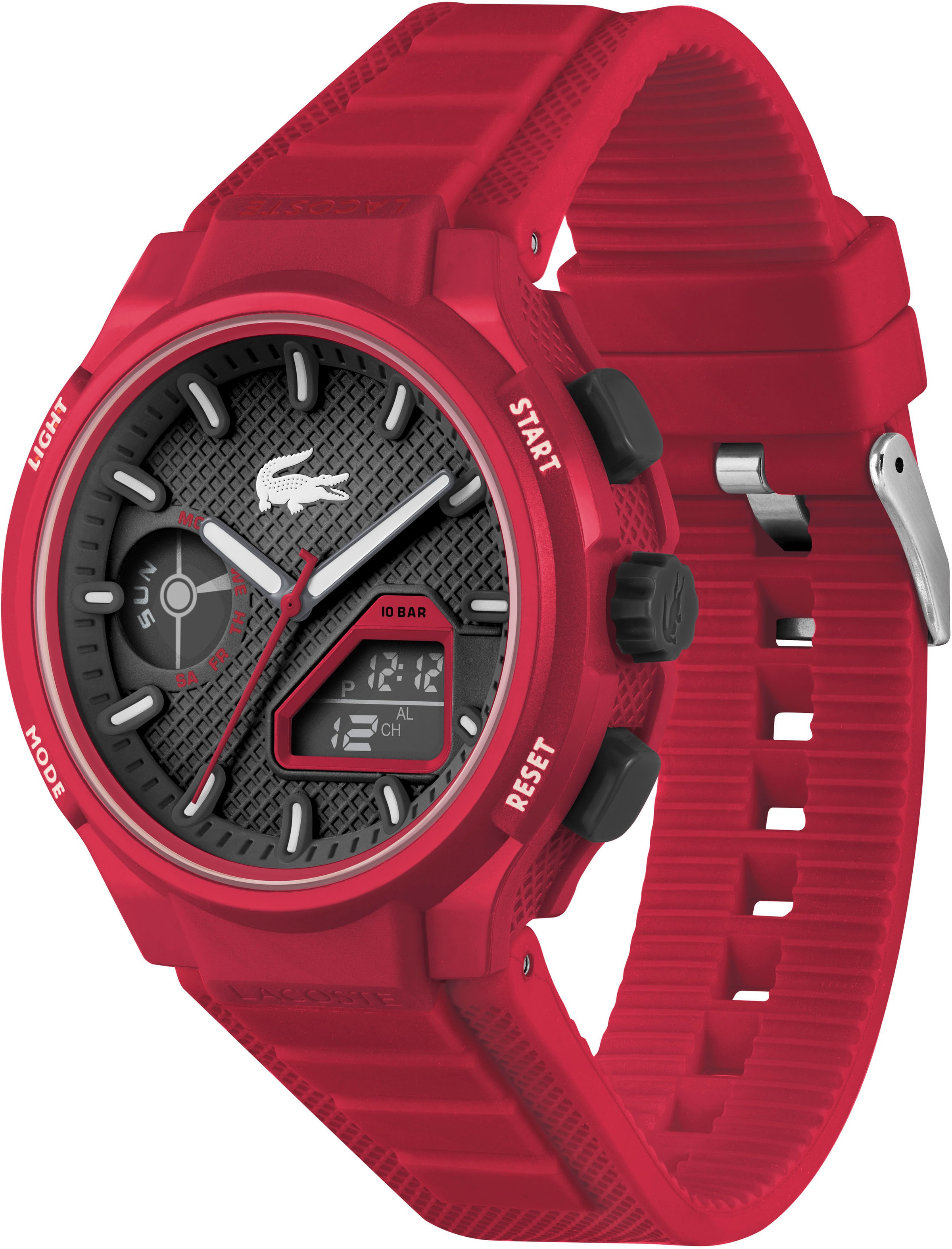 Lacoste Chronograph »LC33«, Armbanduhr, Quarzuhr, Herren, analog, digital, Stoppfunktion