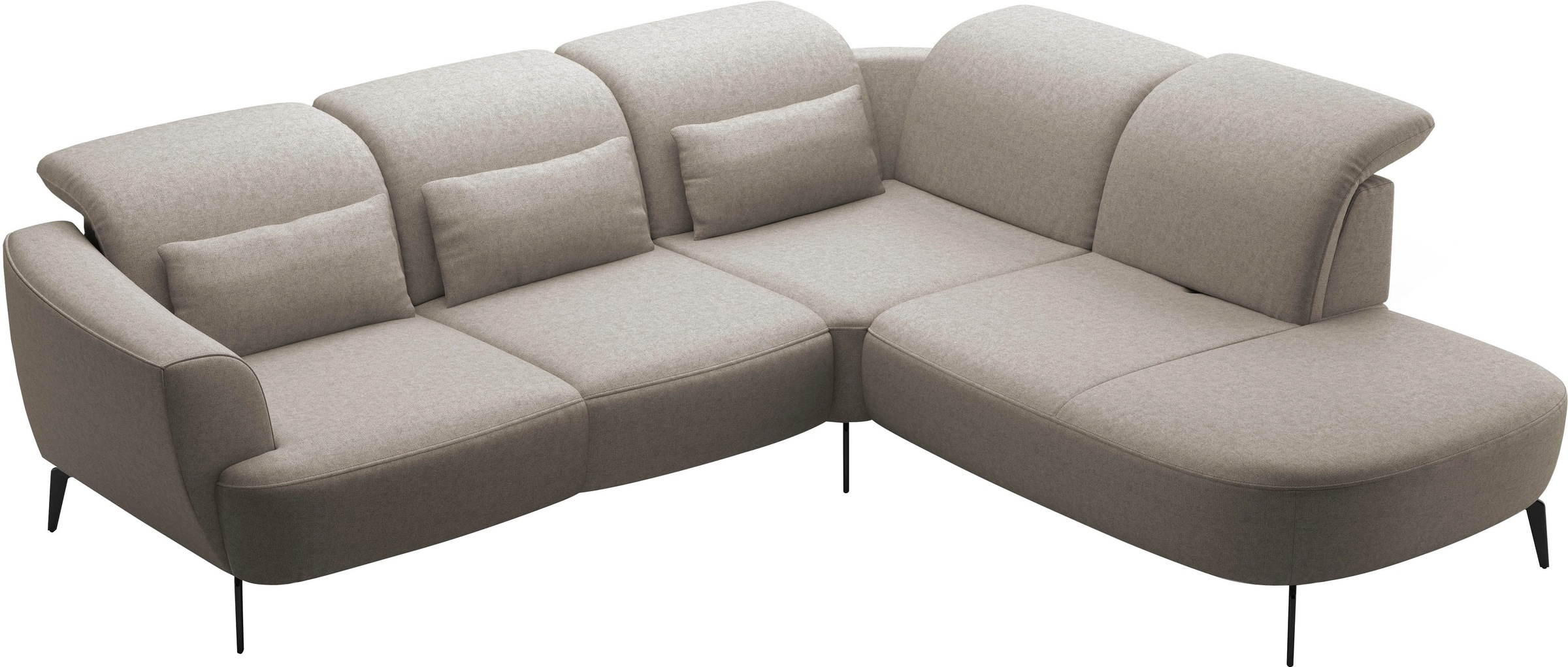 sit&more Ecksofa »Zoe«, ink.Sitztiefenverstellung, wahlweise mit Kopfteilverstellung
